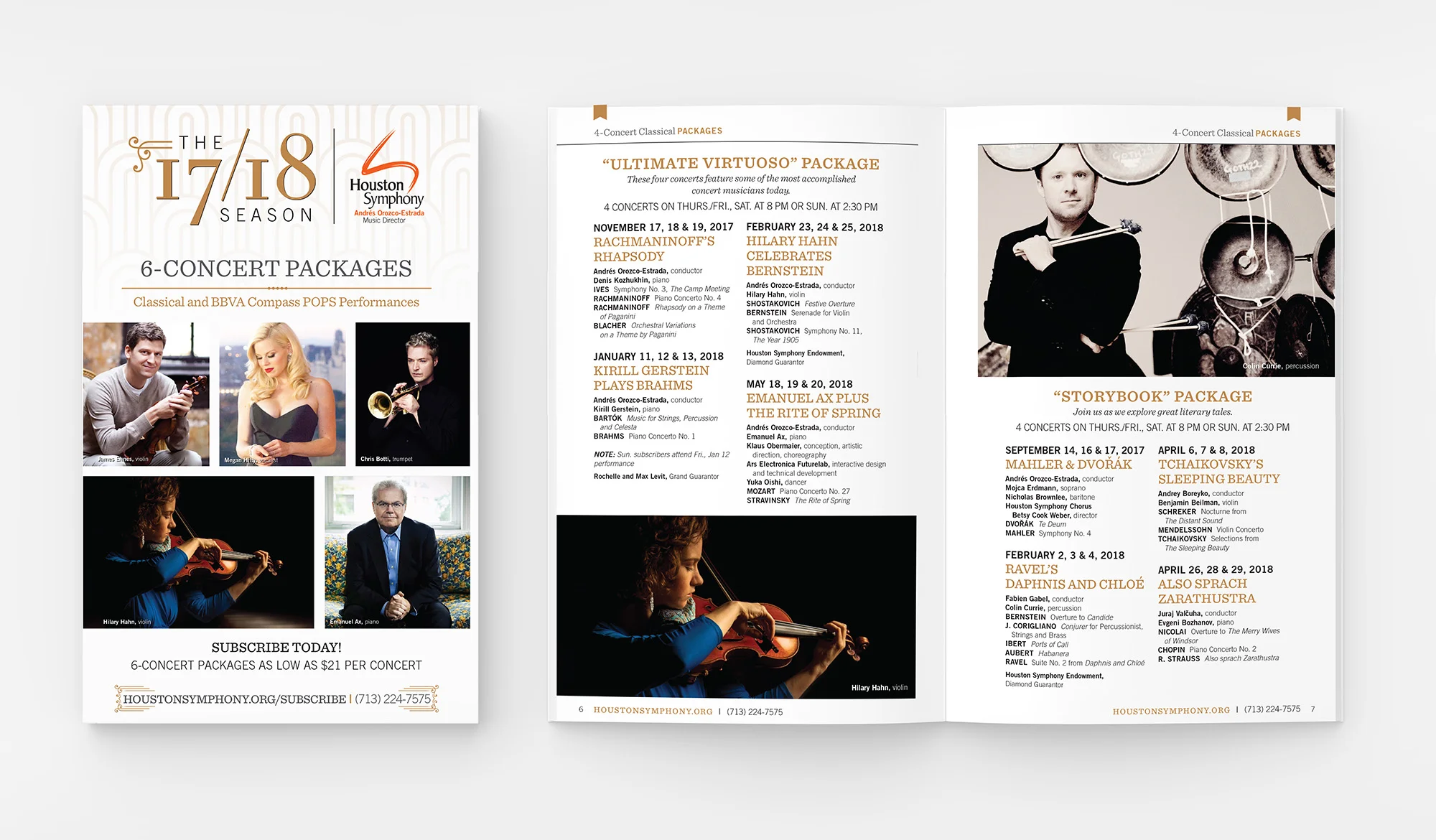  Acquisition Brochure, 6-Concert Packages 