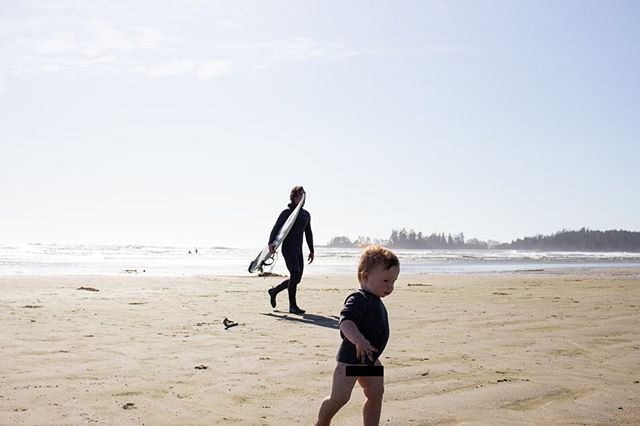 Practicing his surf strut pant-less, because that&rsquo;s obviously the best way to do it.