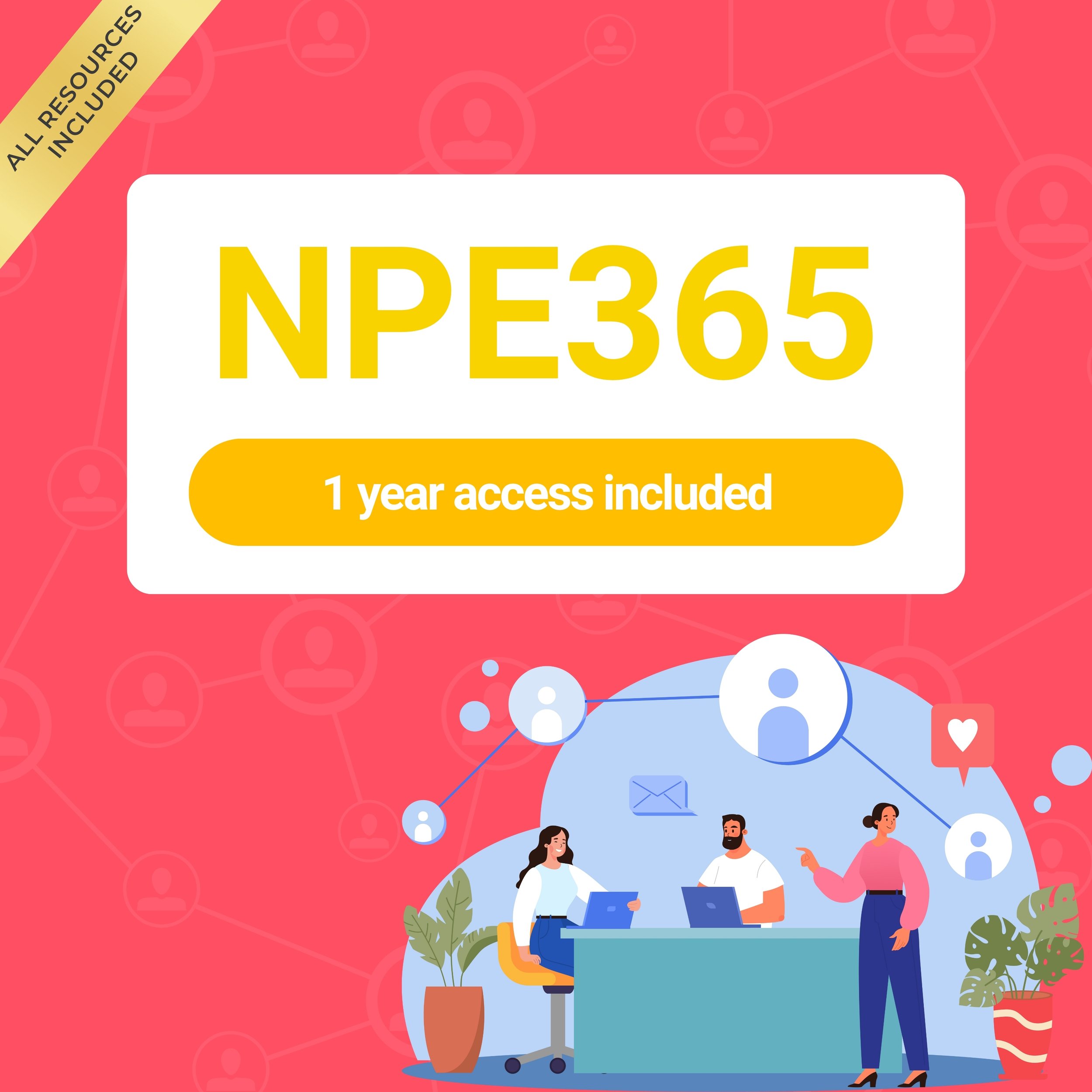 New NPE 365 with self-paced learning (1 year/365 days access) + Live domain Q&A session