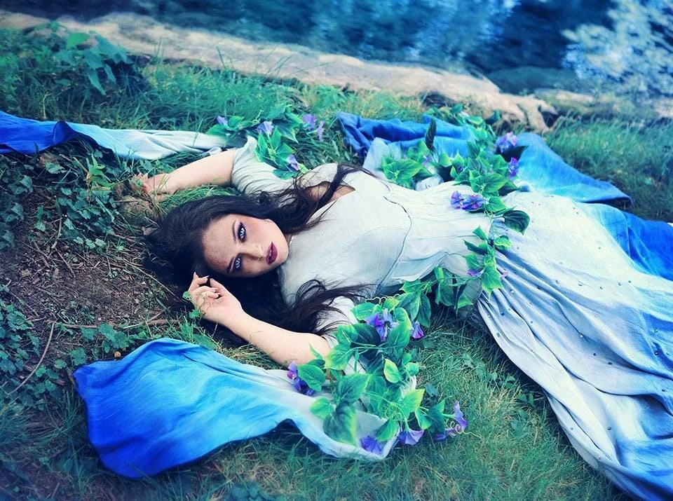 KMKDesigns | Ethical Custom Dress Designers | Custom Costume Designer | Ethical Fashion Designer | St. Paul, MN - Blue Rain Ombre Dress KMKDesigns | Ethical Custom Dress Designers | Custom Costume Designer | Ethical Fashion Designer | St. Paul, MN - Blue Rain Ombre Dress