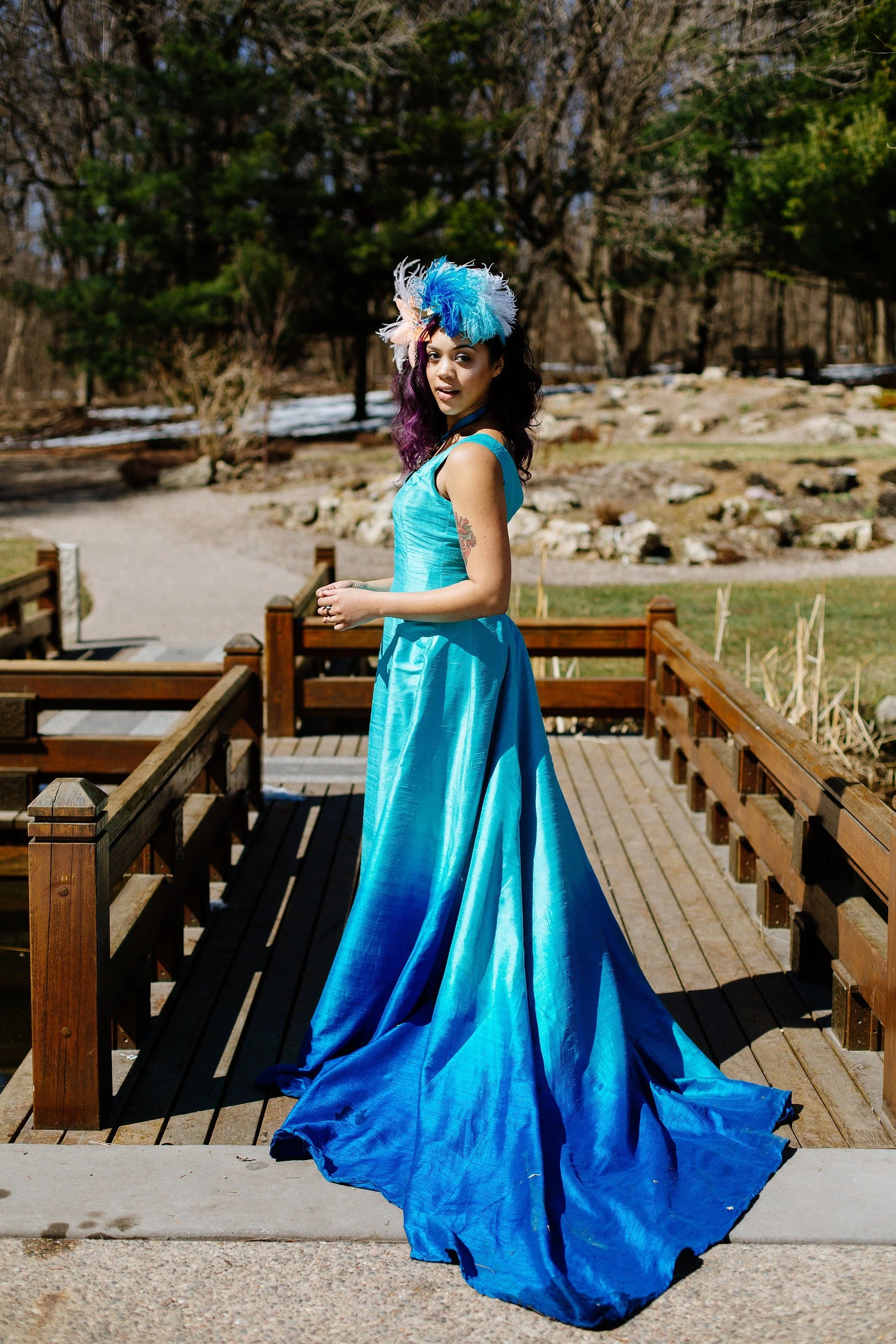 KMKDesigns | Ethical Custom Dress Designers | Custom Costume Designer | Ethical Fashion Designer | St. Paul, MN - Tropical Sea Gown