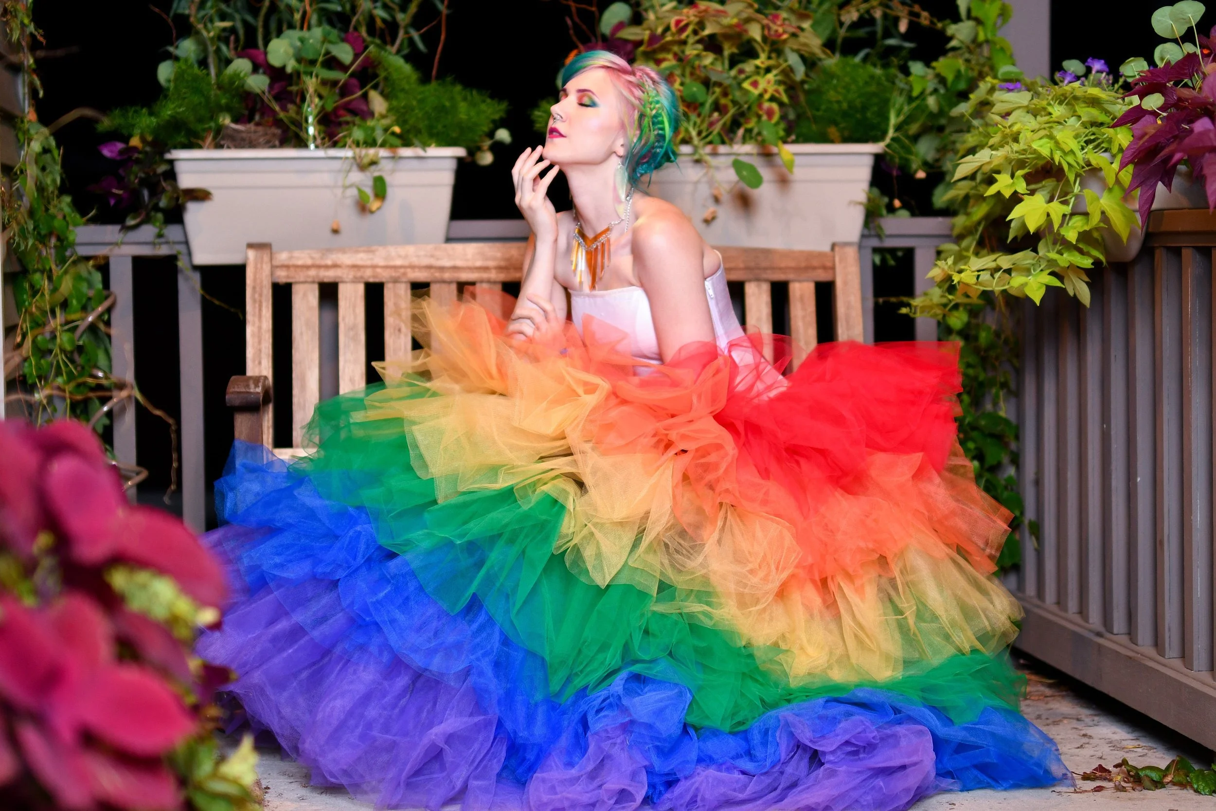 KMKDesigns | Ethical Custom Dress Designers | Custom Costume Designer | Ethical Fashion Designer | St. Paul, MN - Rainbow Tulle Skirt KMKDesigns | Ethical Custom Dress Designers | Custom Costume Designer | Ethical Fashion Designer | St. Paul, MN - Rainbow Tulle Skirt