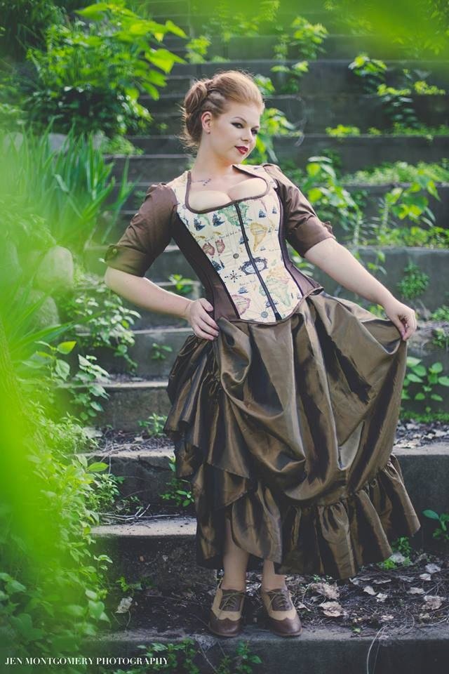 Victorian Skirt with Bustle