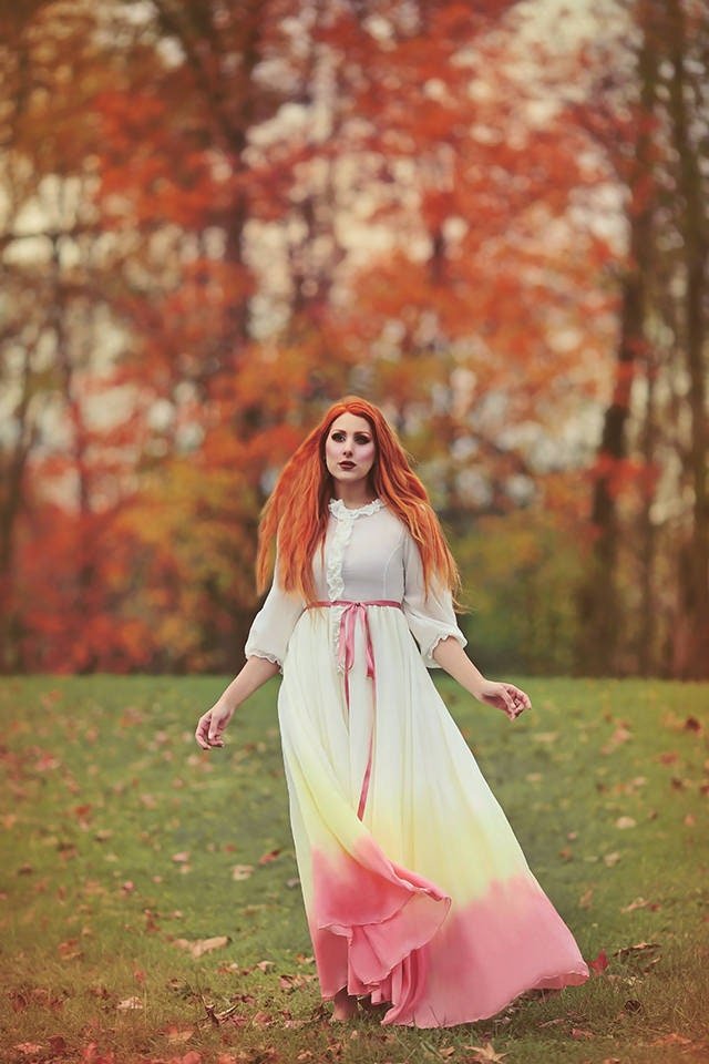 KMKDesigns | Ethical Custom Dress Designers | Custom Costume Designer | Ethical Fashion Designer | St. Paul, MN - Chiffon Ombre Dress