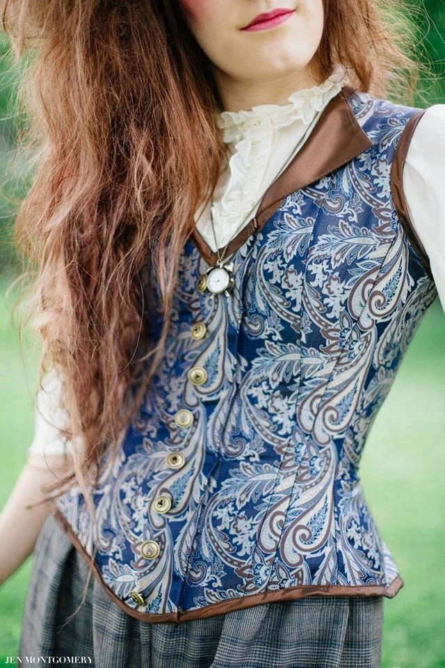 Mad Hatter Steampunk Corset Vest
