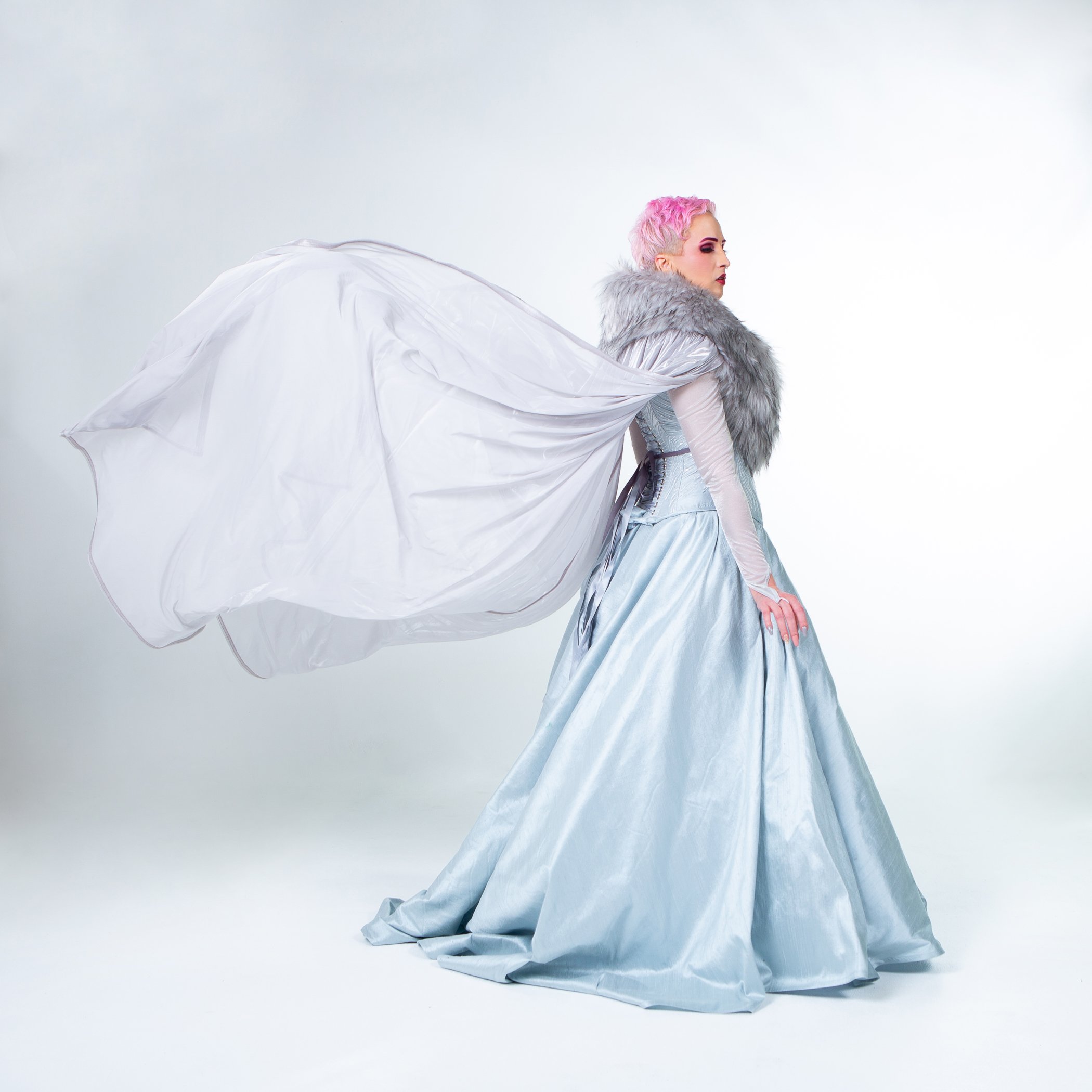royal winter dress Winter White Wedding Dress| Wedding Gowns L / White / Satin