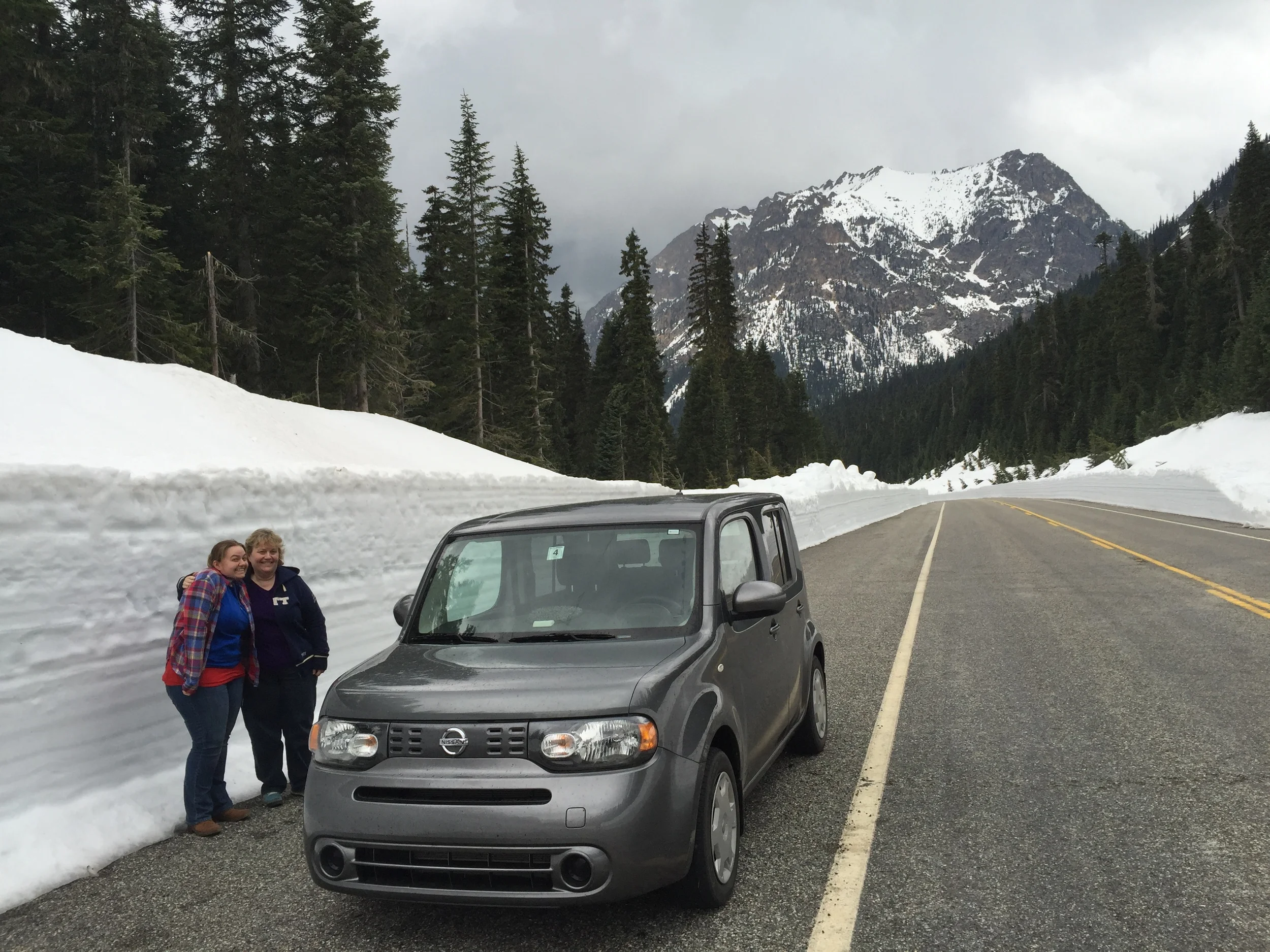 Washington Pass on the first open day of the season.
