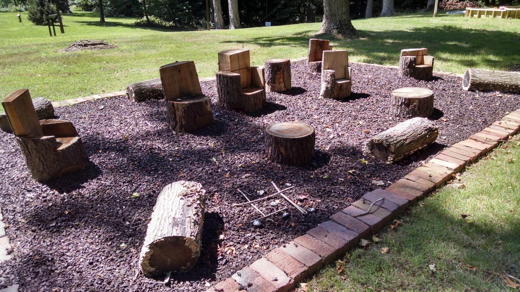Log Area. Photo taken summer 2016 by Kurt Kusserow.