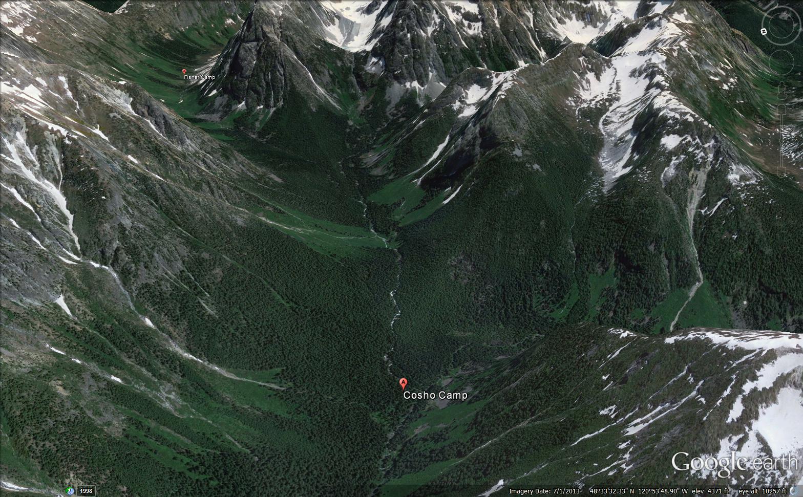 Fisher Camp is in the upper left