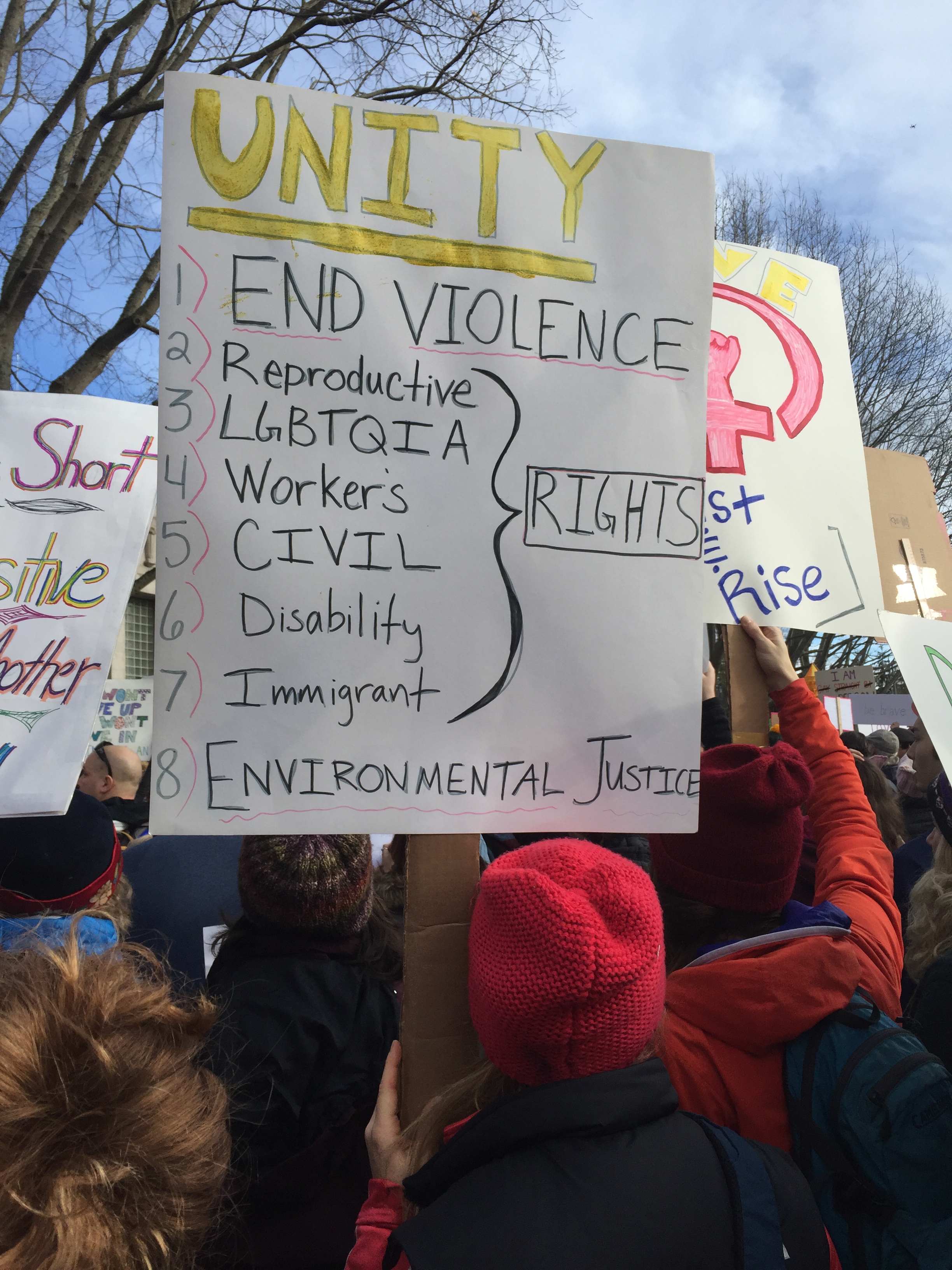 Emily Ford, Womxn's March Bellingham
