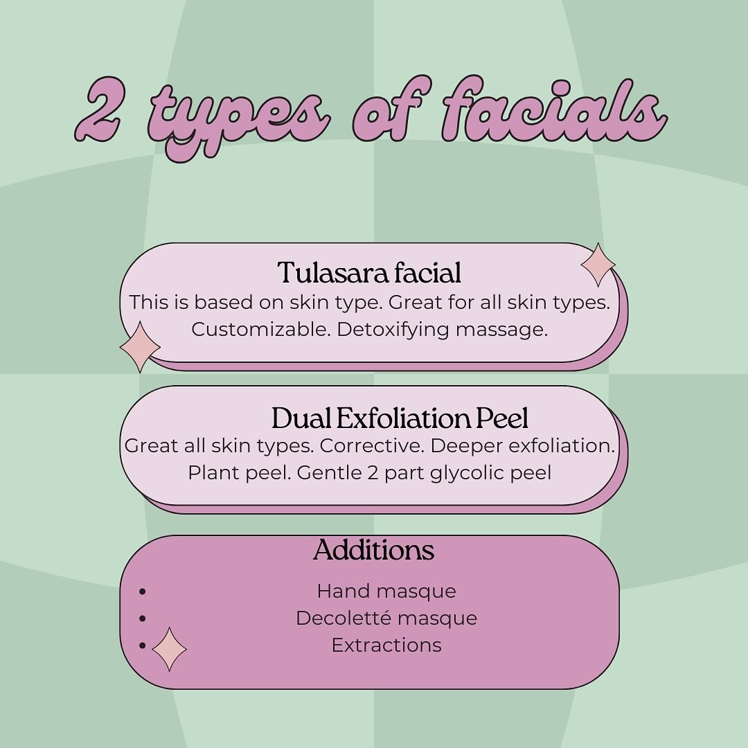 Why haven&rsquo;t you booked your customized facial at Pure yet?? 💆&zwj;♀️💆
Most know that Skin is the largest organ of the body- so why aren&rsquo;t we taking better care of it?? There are endless benefits of a facial-Reduce stress; Clear pores; H