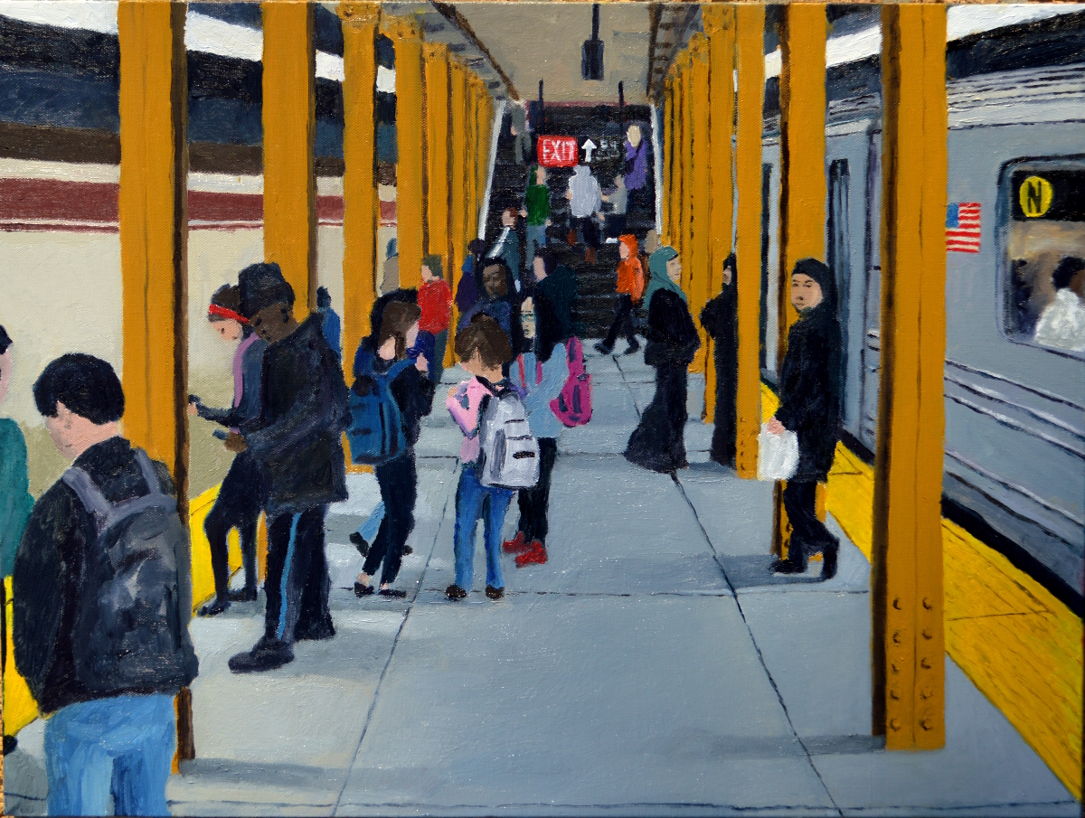 Our Platform, oil on canvas, 18 by 24 inches, 2016.