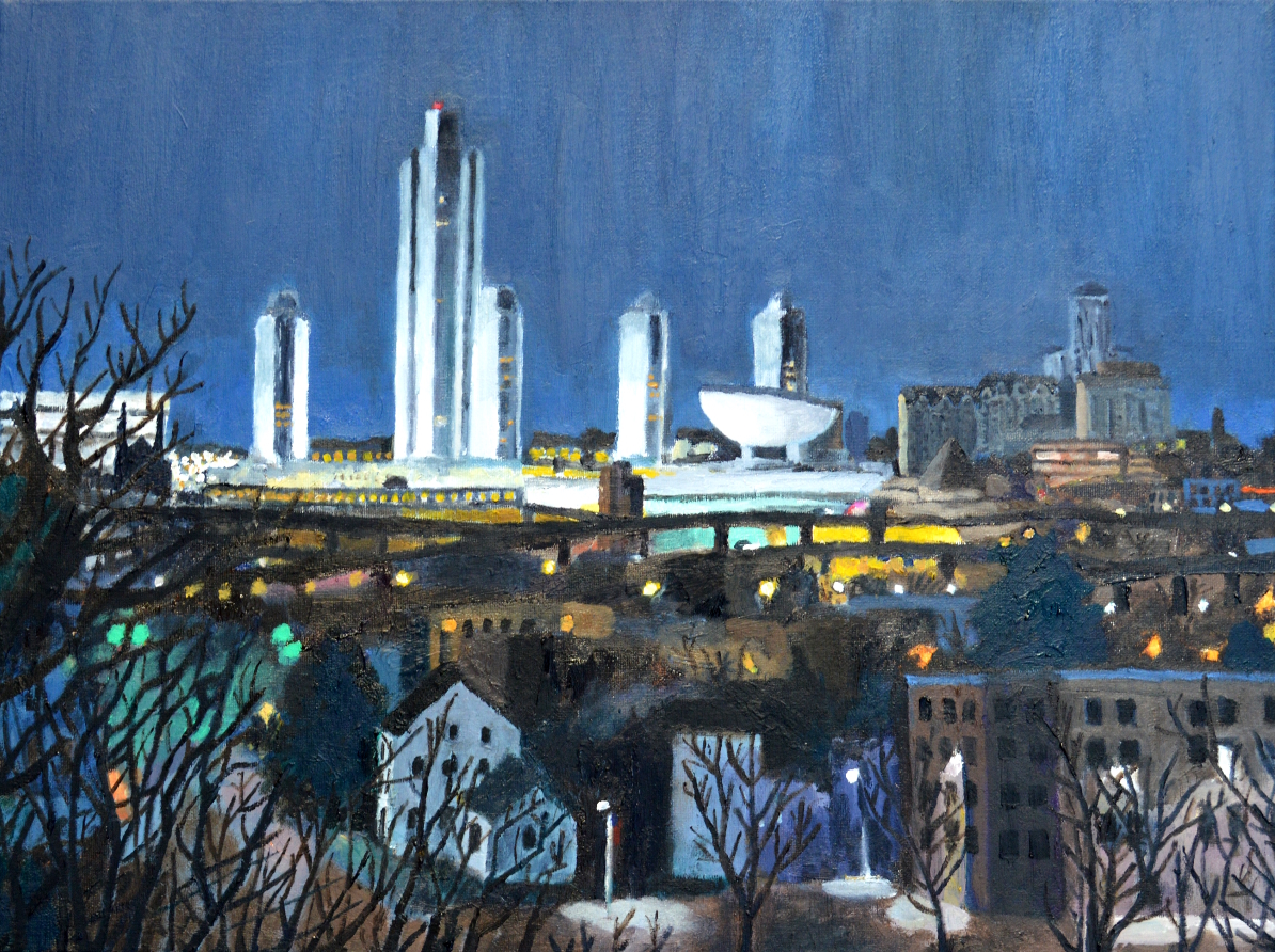Albany Rensselaer, oil on canvas, 20 by 30 inches.