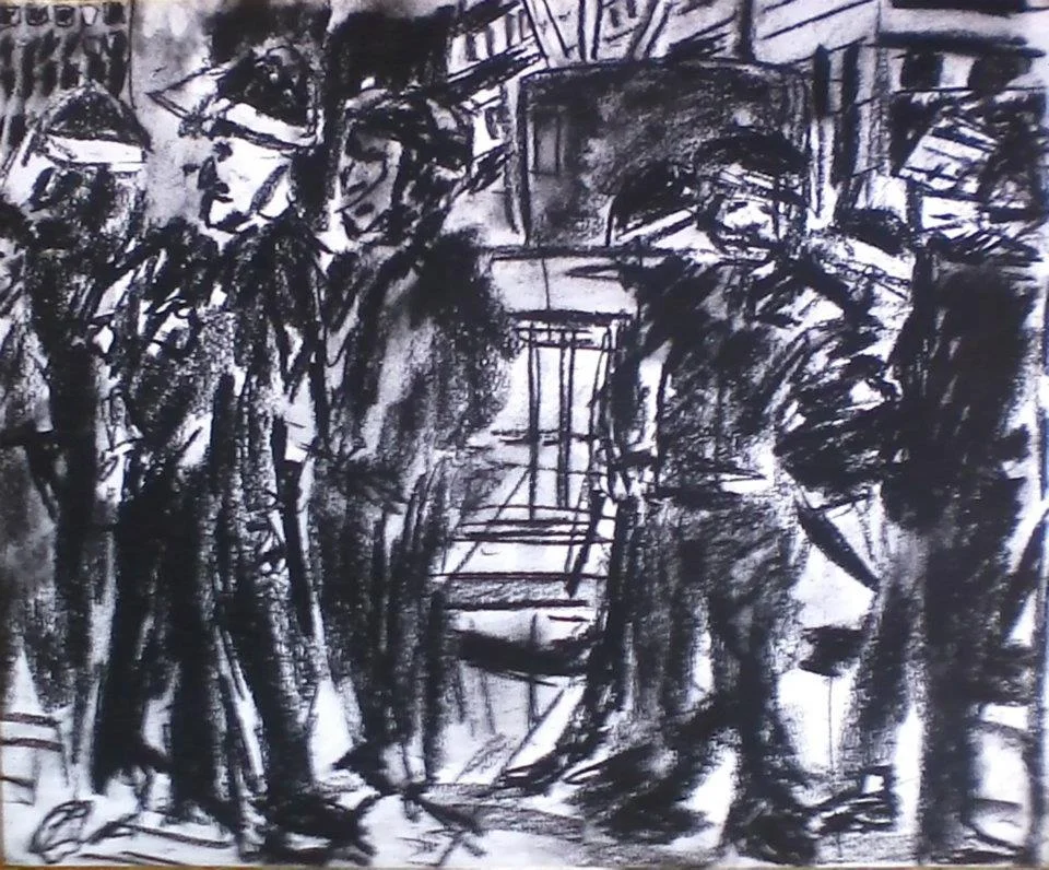 Police Line, Eviction, OWS, 2011