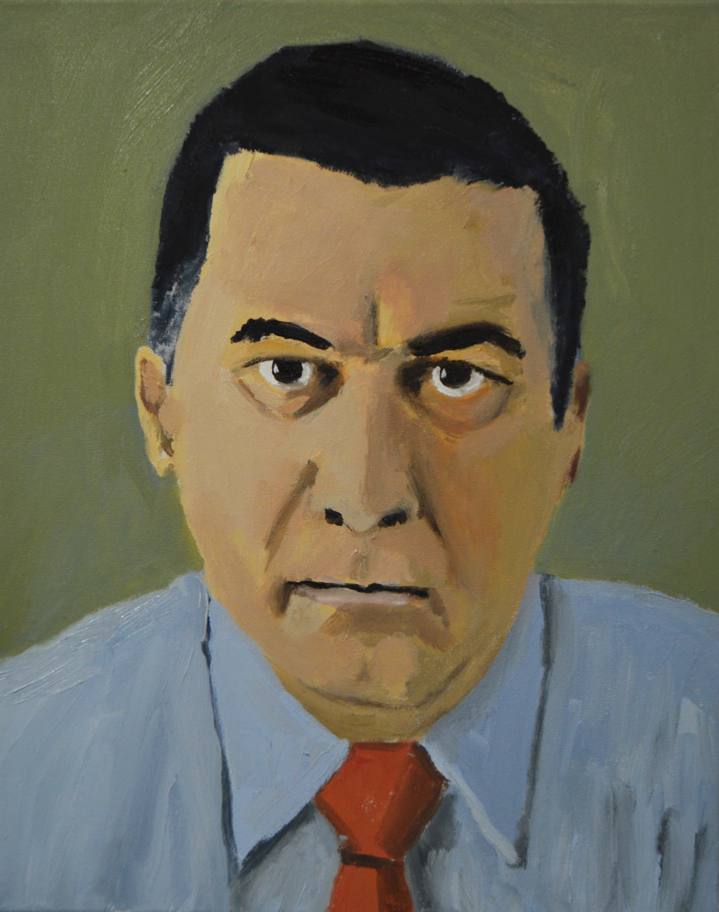 "David Bossie, Maligner", oil on canvas", 20 by 16 inches.