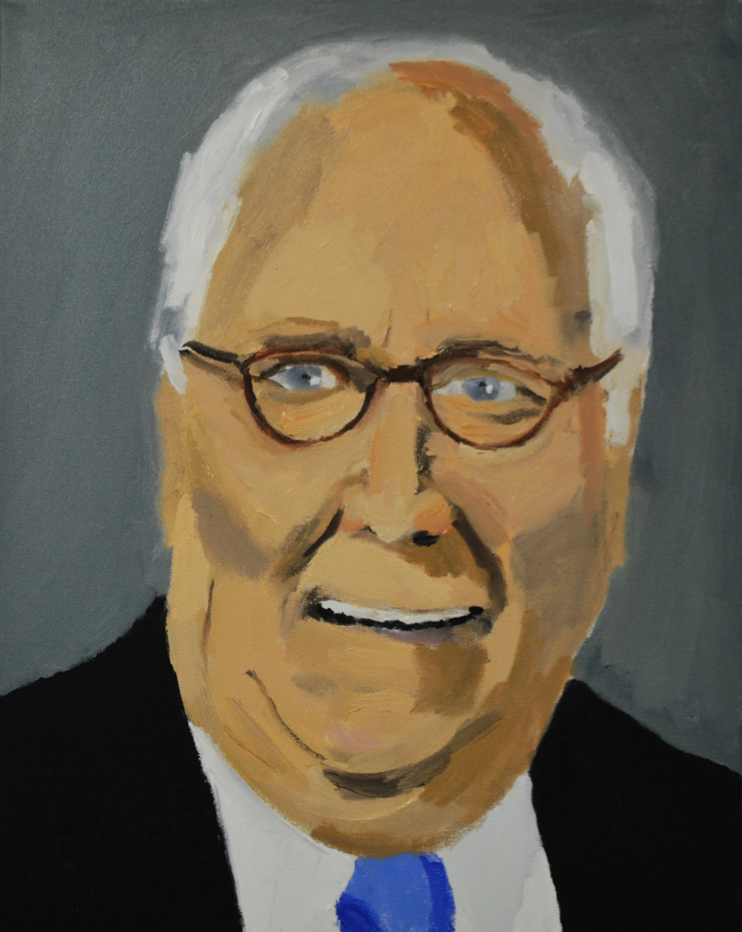 "Edwin Feulner, Influencer", oil on canvas", 20 by 16 inches.