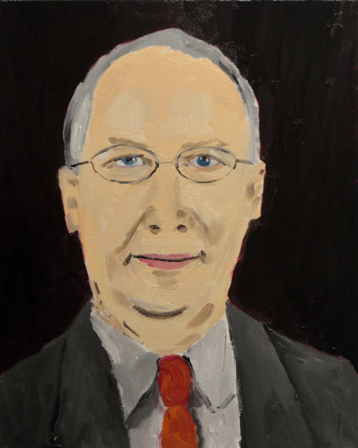 "Myron Ebell, Spinster", oil on canvas, 20 by 16 inches.