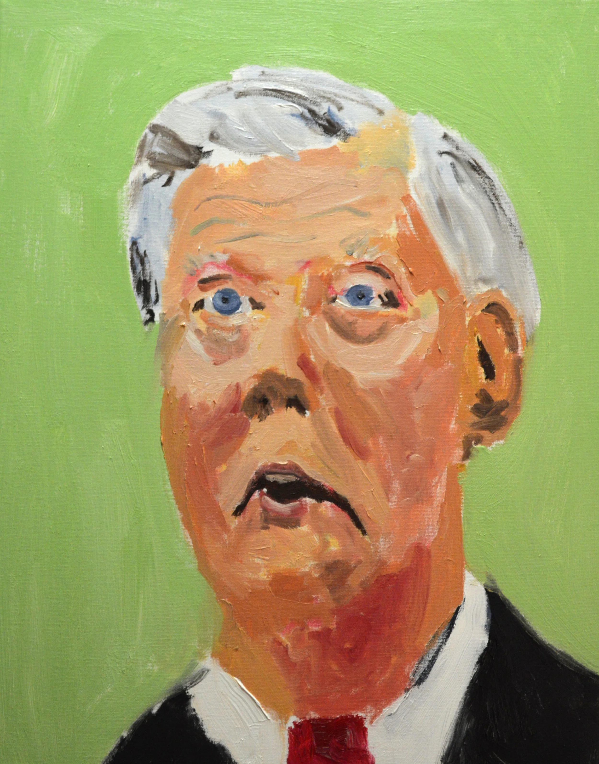 "Senator Lindsey Graham, Repealer", oil on canvas, 20 by 16 inches.
