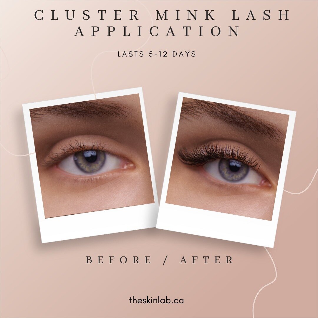 NEW TREATMENT ALERT!

We are now offering Cluster Lash Application using 100% Mink Fur clusters that lasts between 5-12 days &amp; less damaging to natural lashes.

Clusters are great for daily wear or events; giving your eyes that extra boost!

#sem