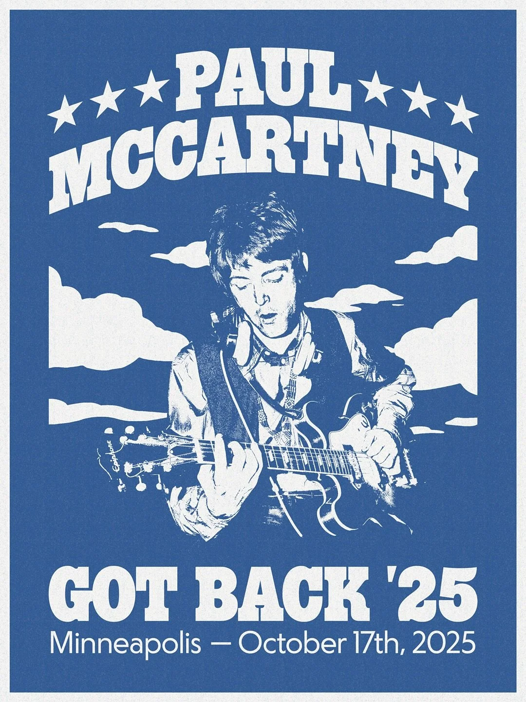 finally getting to see @paulmccartney with one of my oldest friends tonight, so here&rsquo;s a freebie for the merch team