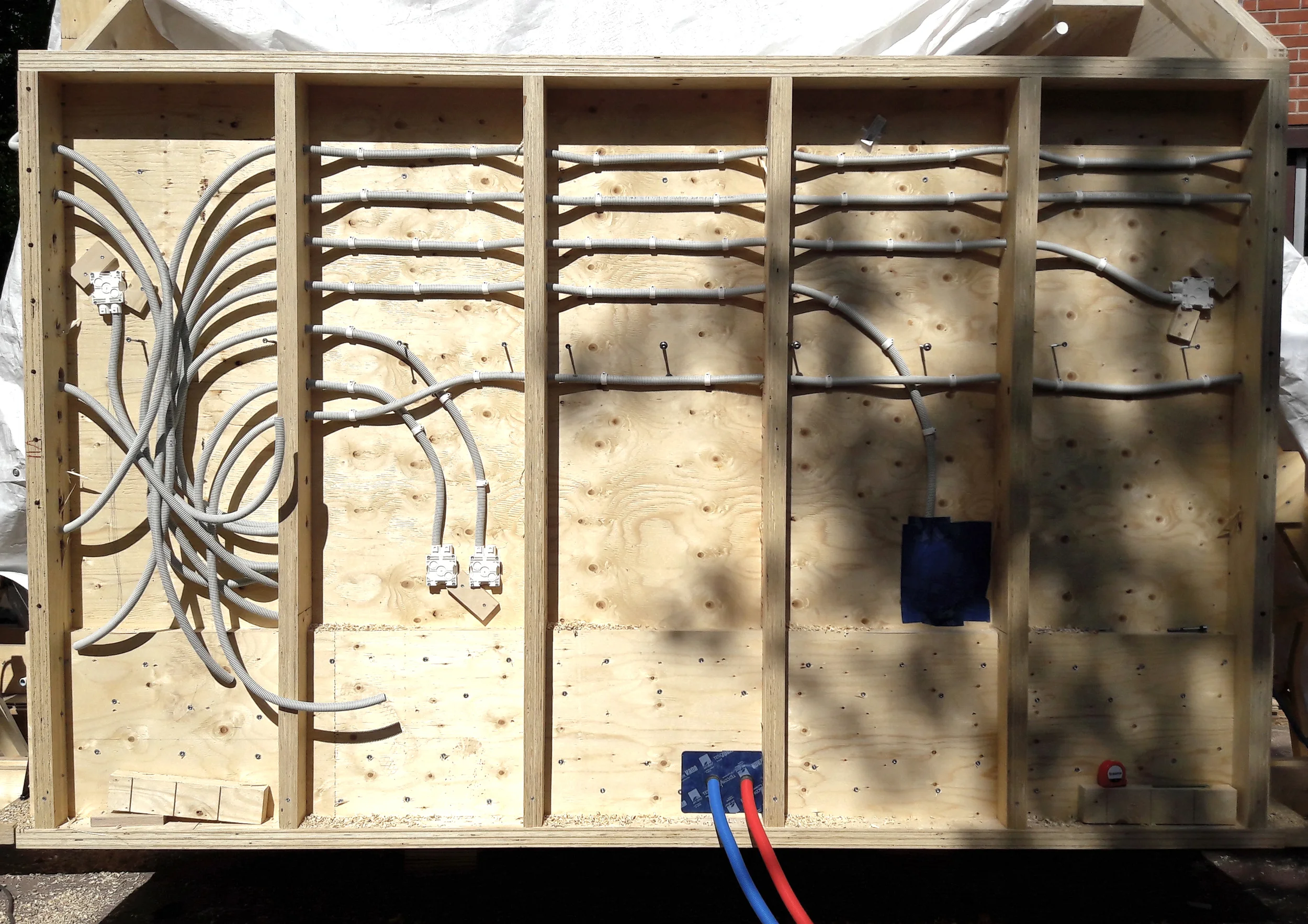 Tubes, pipes, wires.