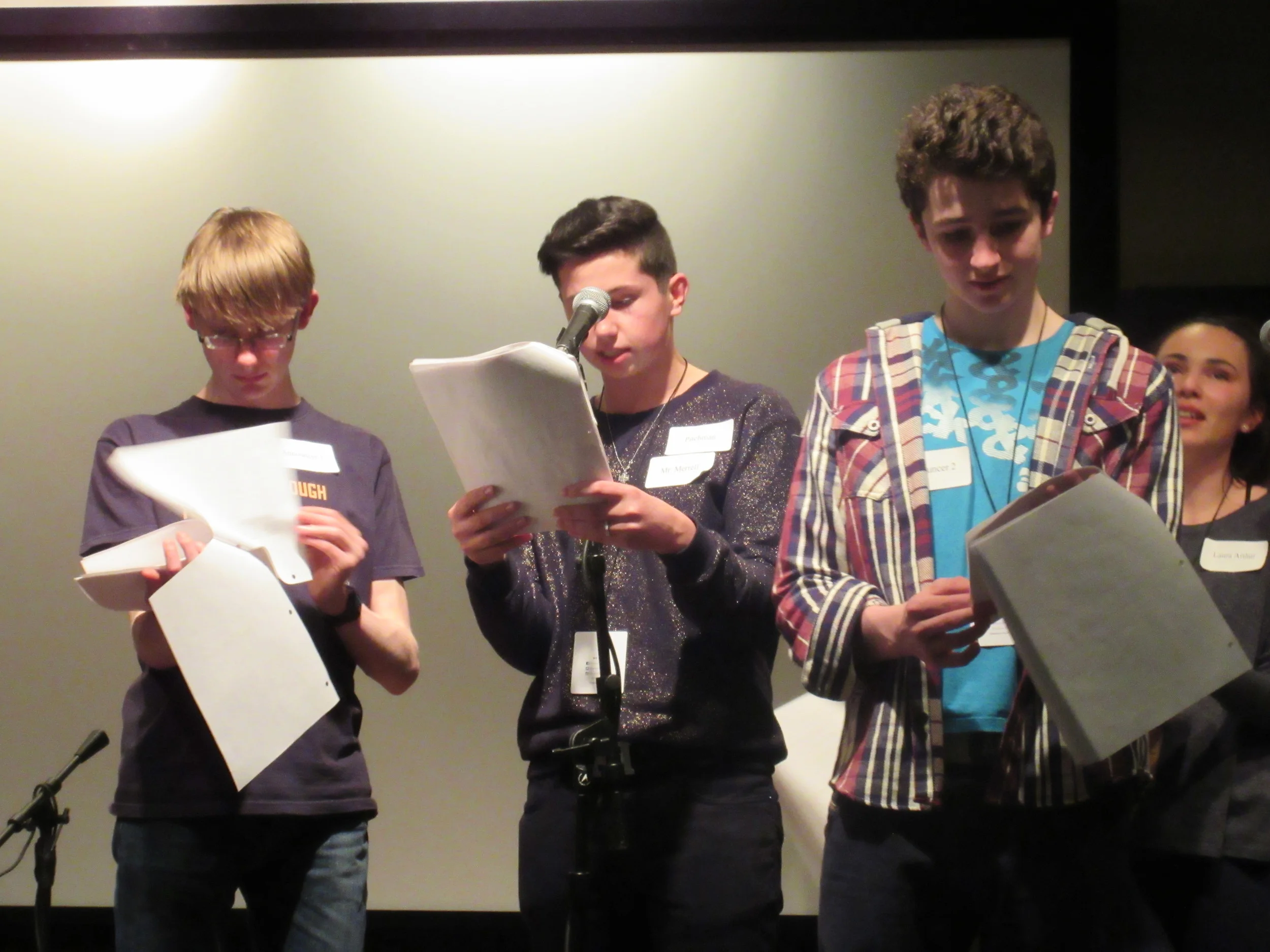 Recording a Radio Play complete with our own man made sound effects!