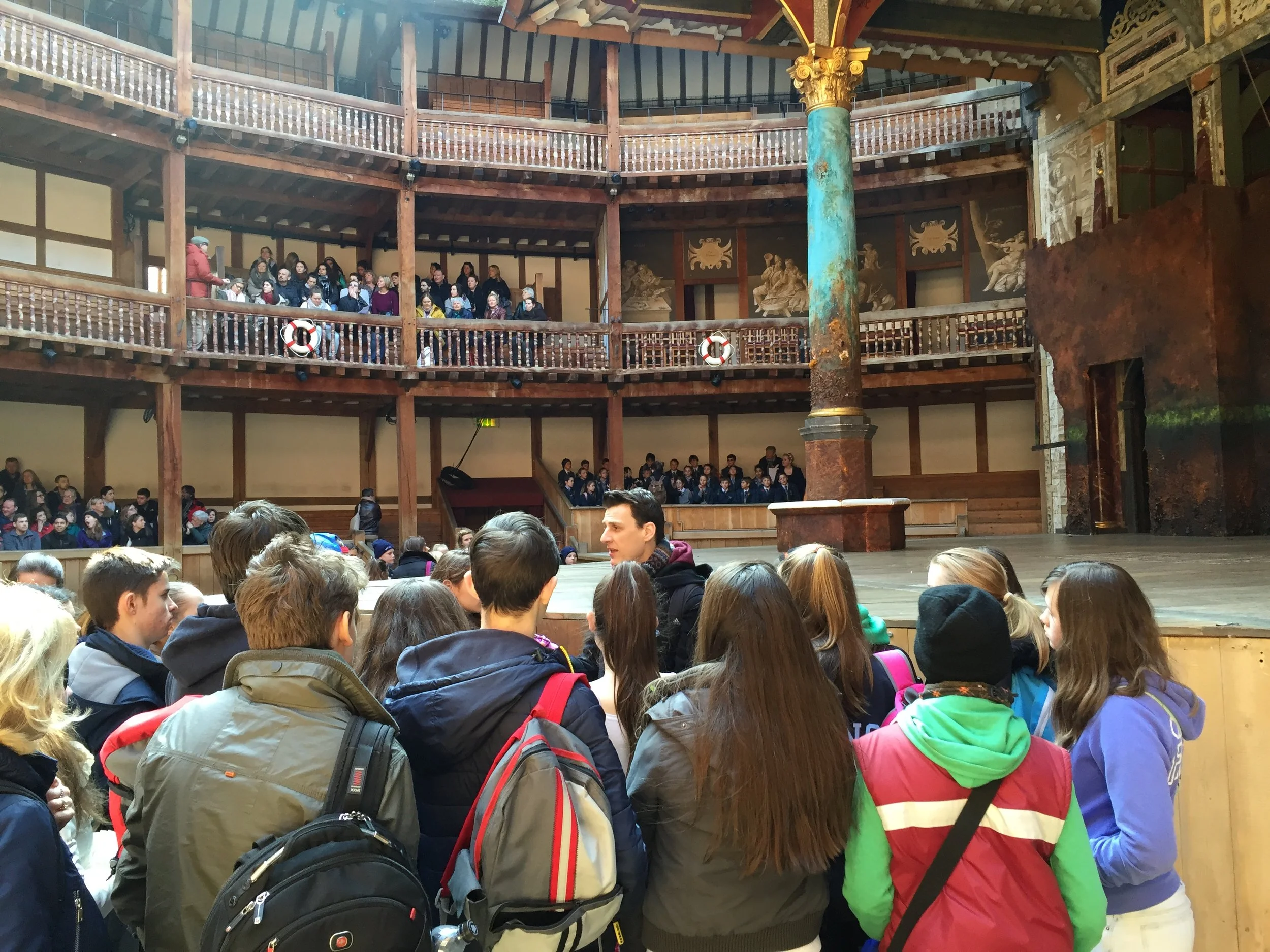 On the tour at Shakespeare's Globe March 2016