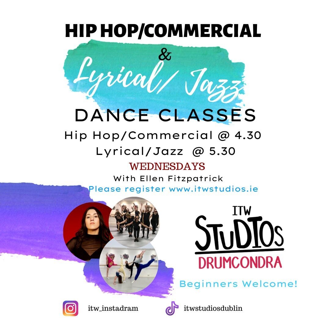 Our Wednesday Classes for Teenagers in ITW Drumcondra have spaces starting Next Wednesday 19th November - 3 week trial just &euro;40 for 1 class or &euro;70 for 2 !! Contact ITW on 012600831 for more details. 
 #hiphop #hiphopnews #hiphopdance #Drumc
