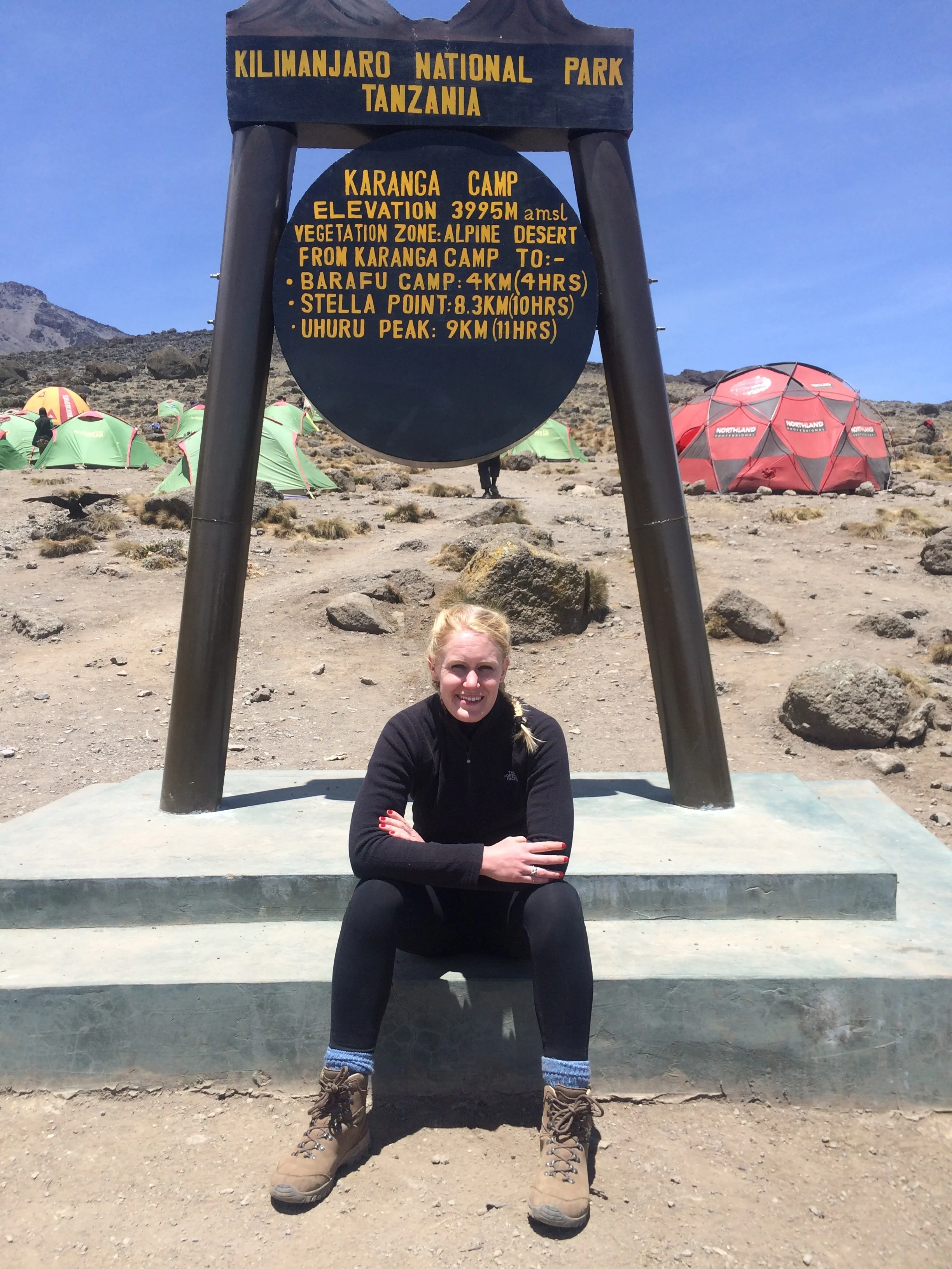 Karanga Camp Mount Kilimanjaro at 3,995 metres