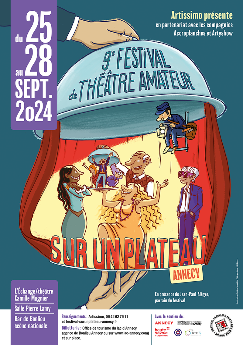 Affiche 9e Festival de théâtre - Annecy