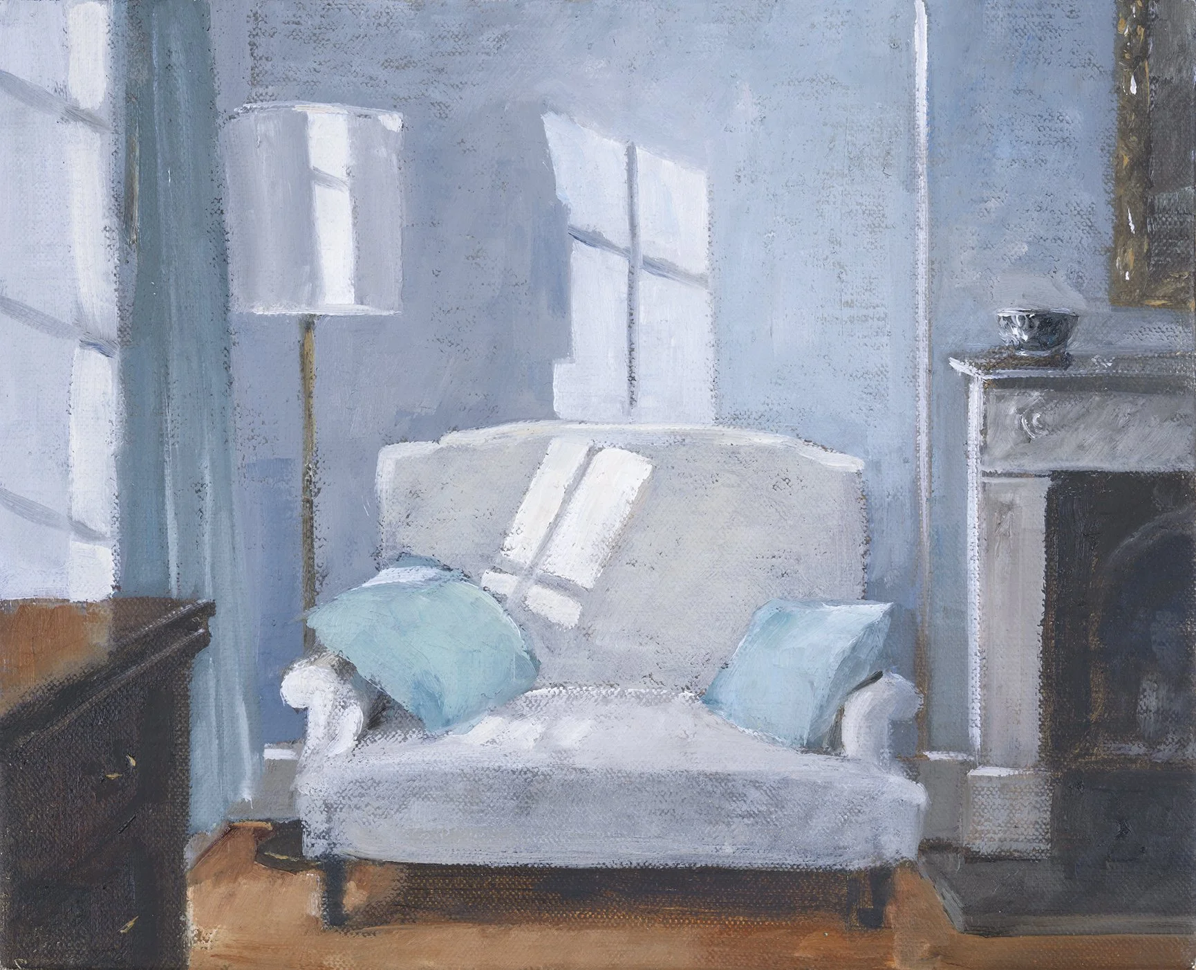 Morning Light (Exhibited in 'About the Farm' at The Table, Hay-on-Wye, 2026. Painting sold.)