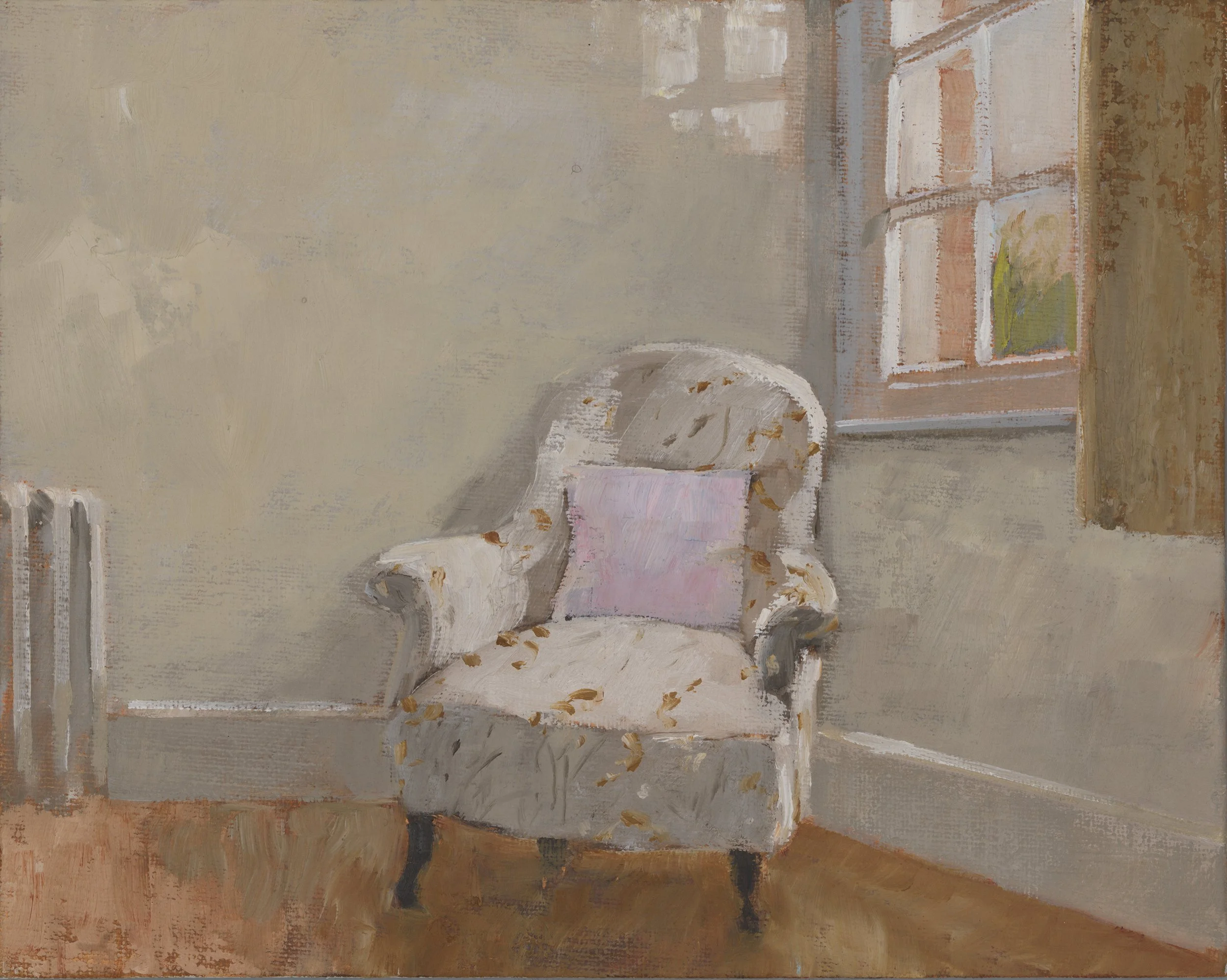 May Morning (Exhibited in 'About the Farm' at The Table, Hay-on-Wye, 2026. Painting sold.)