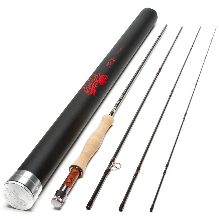 Red Truck Diesel 5wt 9ft Fly Rod, 4 Piece, 590-4 Wood Fly Fishing net -  Handcrafted Custom Fly Fishing net made in the USA