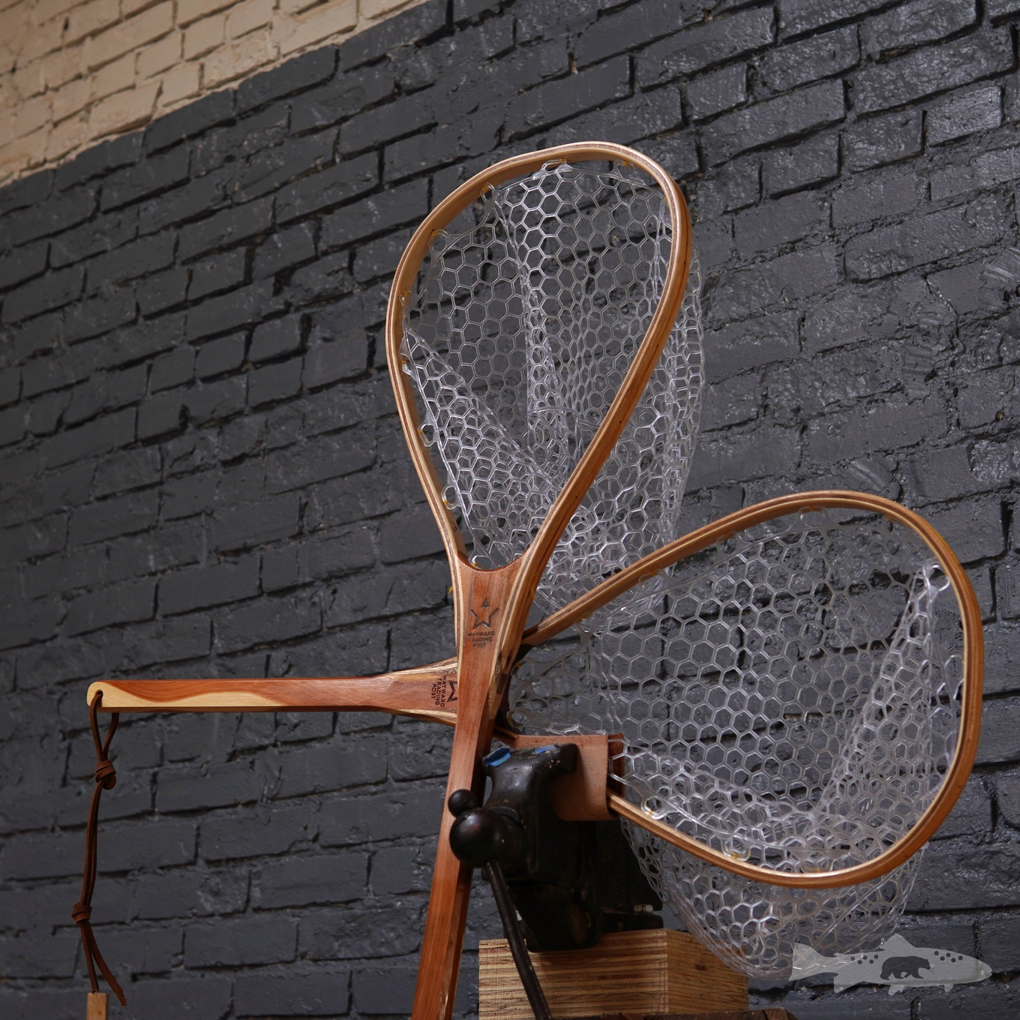 FAT JAKE Custom Wood Fly Fishing Net Wood Fly Fishing net