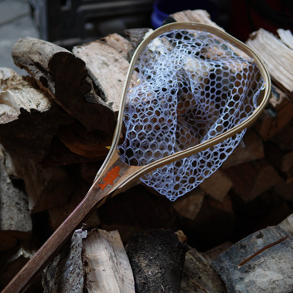 Little Dipper - One Color Epoxy Painted Inlay Wood Fly Fishing Net for  Trout Fishing Wood Fly Fishing net - Handcrafted Custom Fly Fishing net  made in