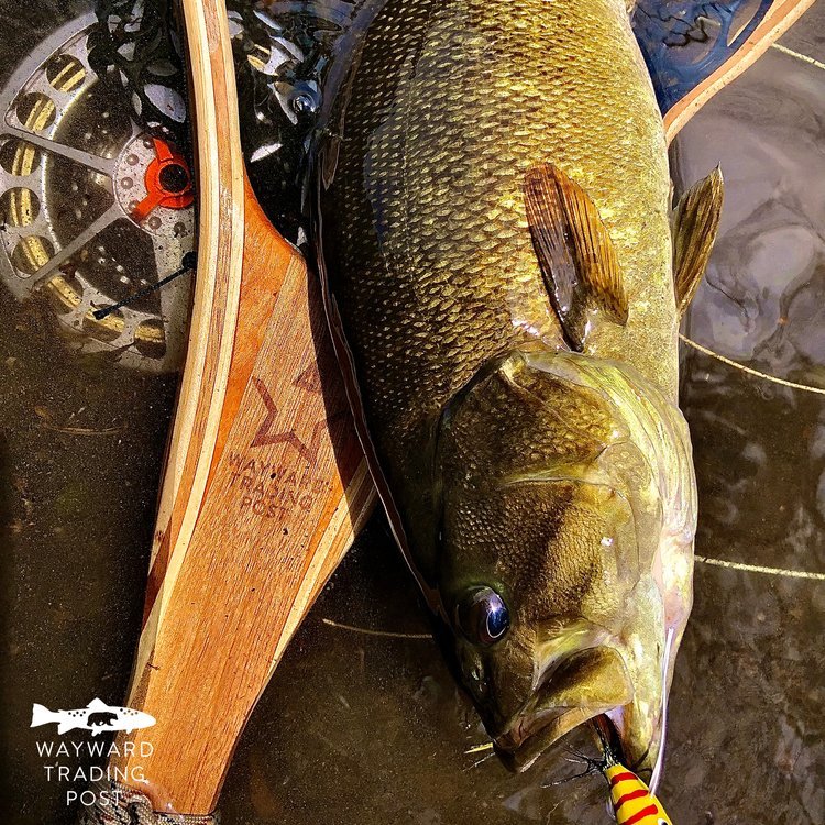 Custom Engraved Wooden Trout Net — Wayward Handcrafted Fly Fishing