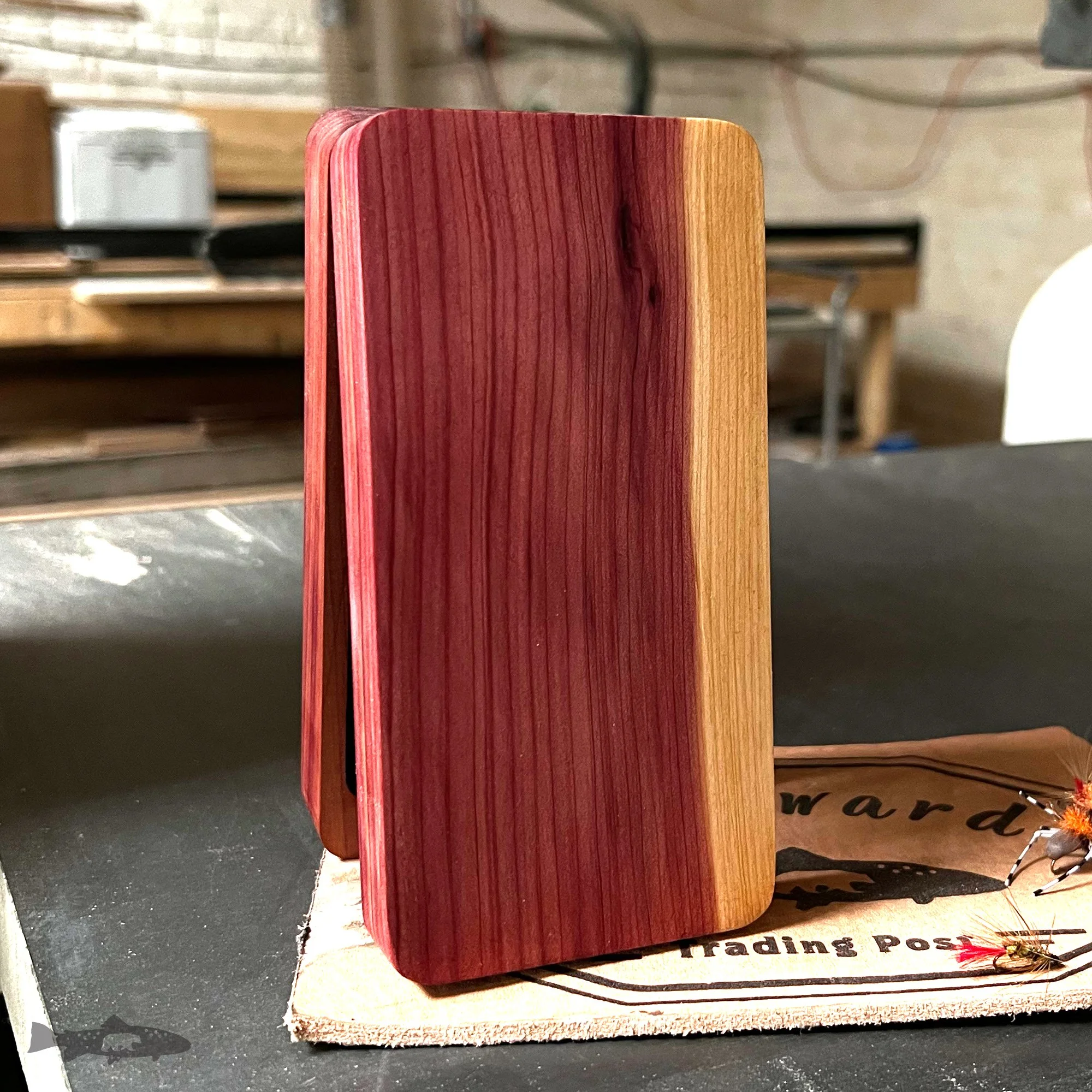 Brandon Finnorn Wooden Fly Box Streamside Special Wood Fly Fishing