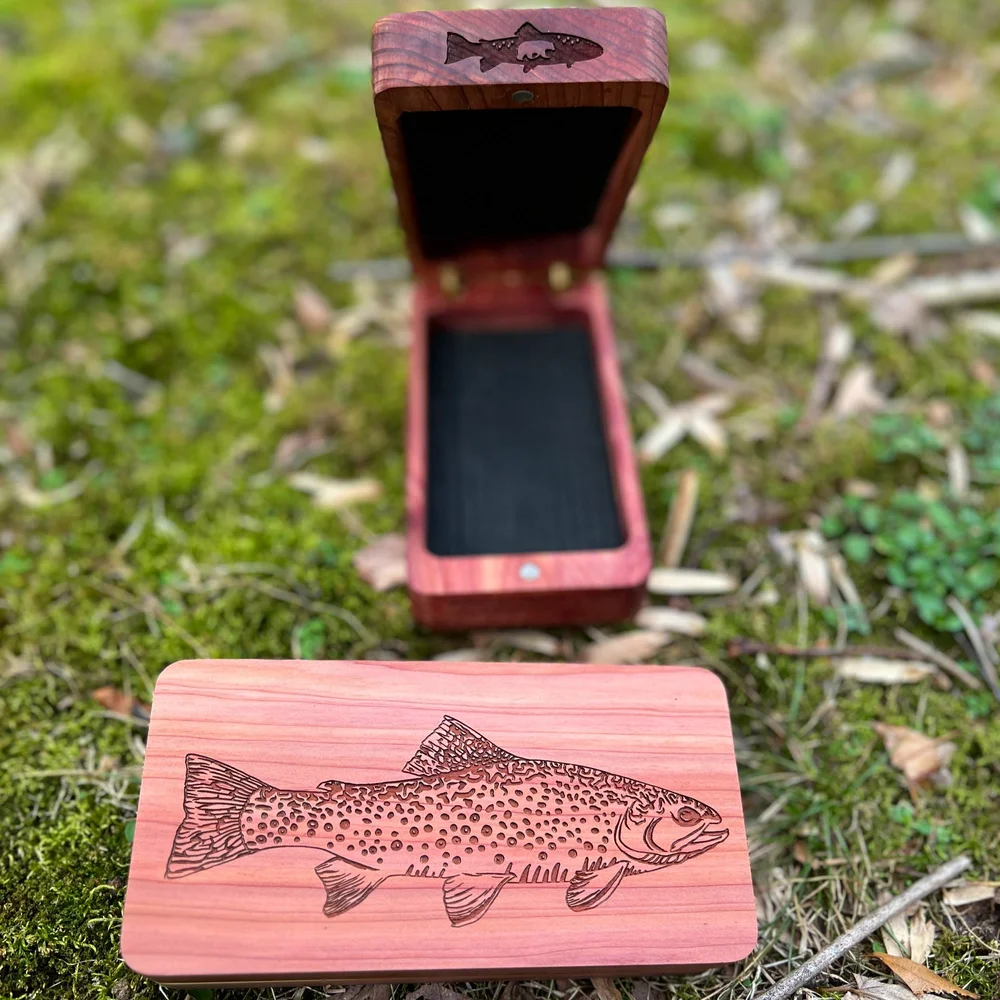 custom fly fishing box Personalised Wood Salmon / Trout Tackle Box Cathcart Elliot Join the thousands of anglers who trust Postfly to keep their fly box fresh Hobbs Handcrafted Personalized Custom Fly