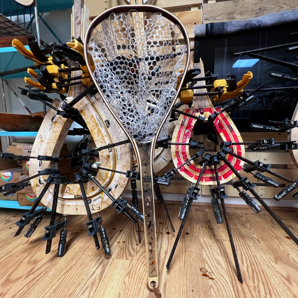 Small Custom Fly Fishing Net : Elk Antler with Walnut & Boxelder