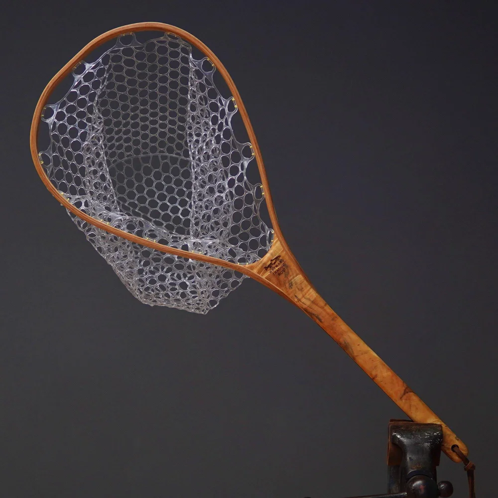 antique wooden fishing nets Vintage Net - Ed Cumings Wayward Makes handcrafted wood landing