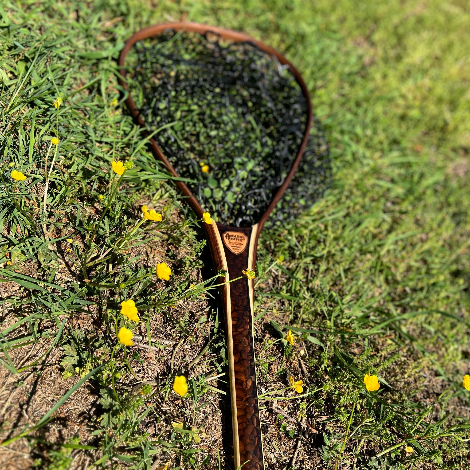 Coffee Bean Crafting of our custom Wooden Trout Nets A Journey in Fly