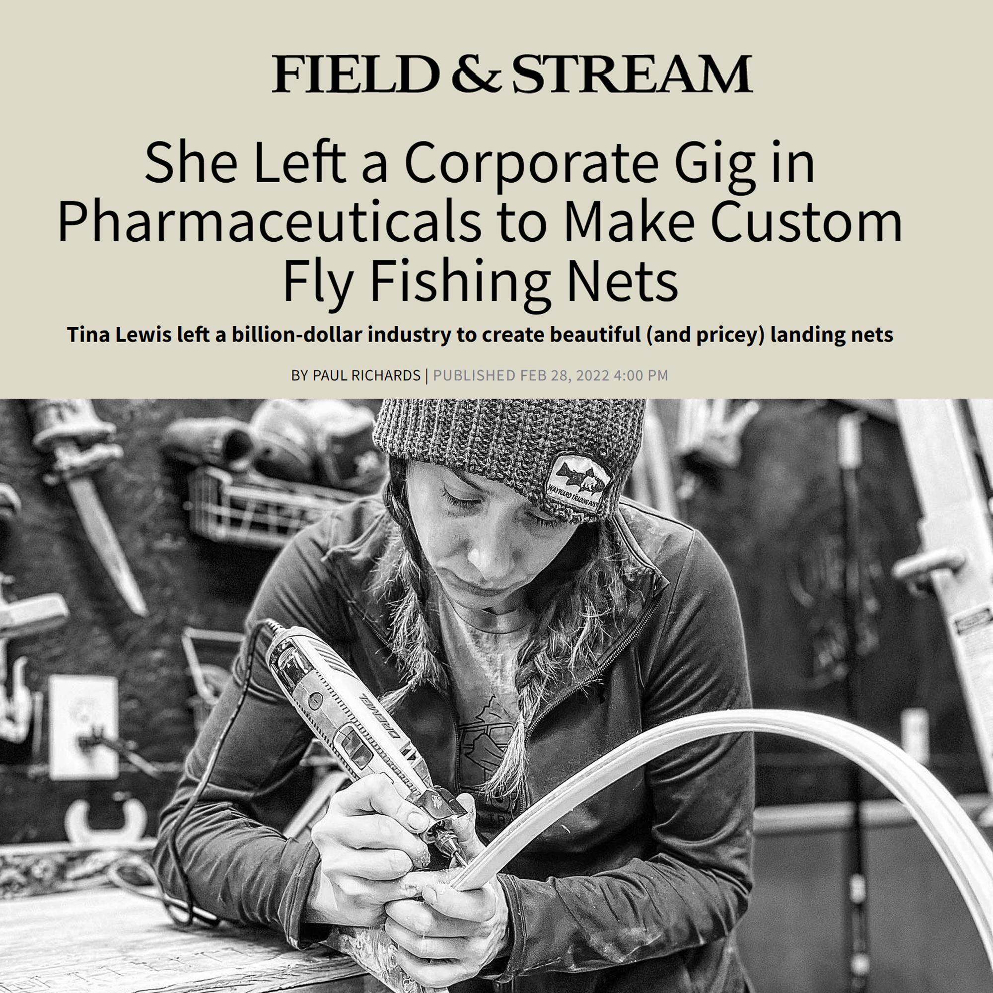 Custom Handcrafted Wooden Outdoors Fly Fish Landing Nets and