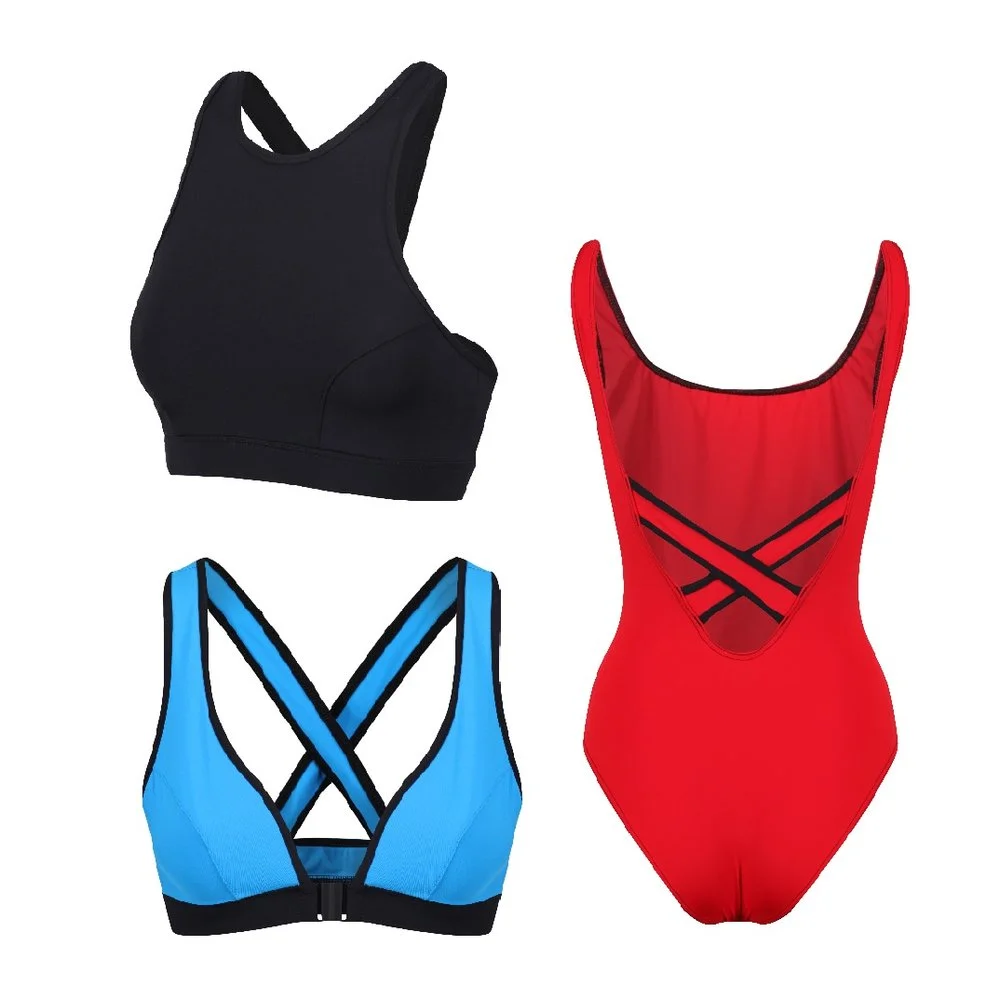 Davy Js...obviously! Bikini set for kitesurfing & safari blue, crop set for paddleboarding & beach runs and the Cossie for sunrises & sundowners. all our suits are made using nylon regenerated from marine waste. Shop Now