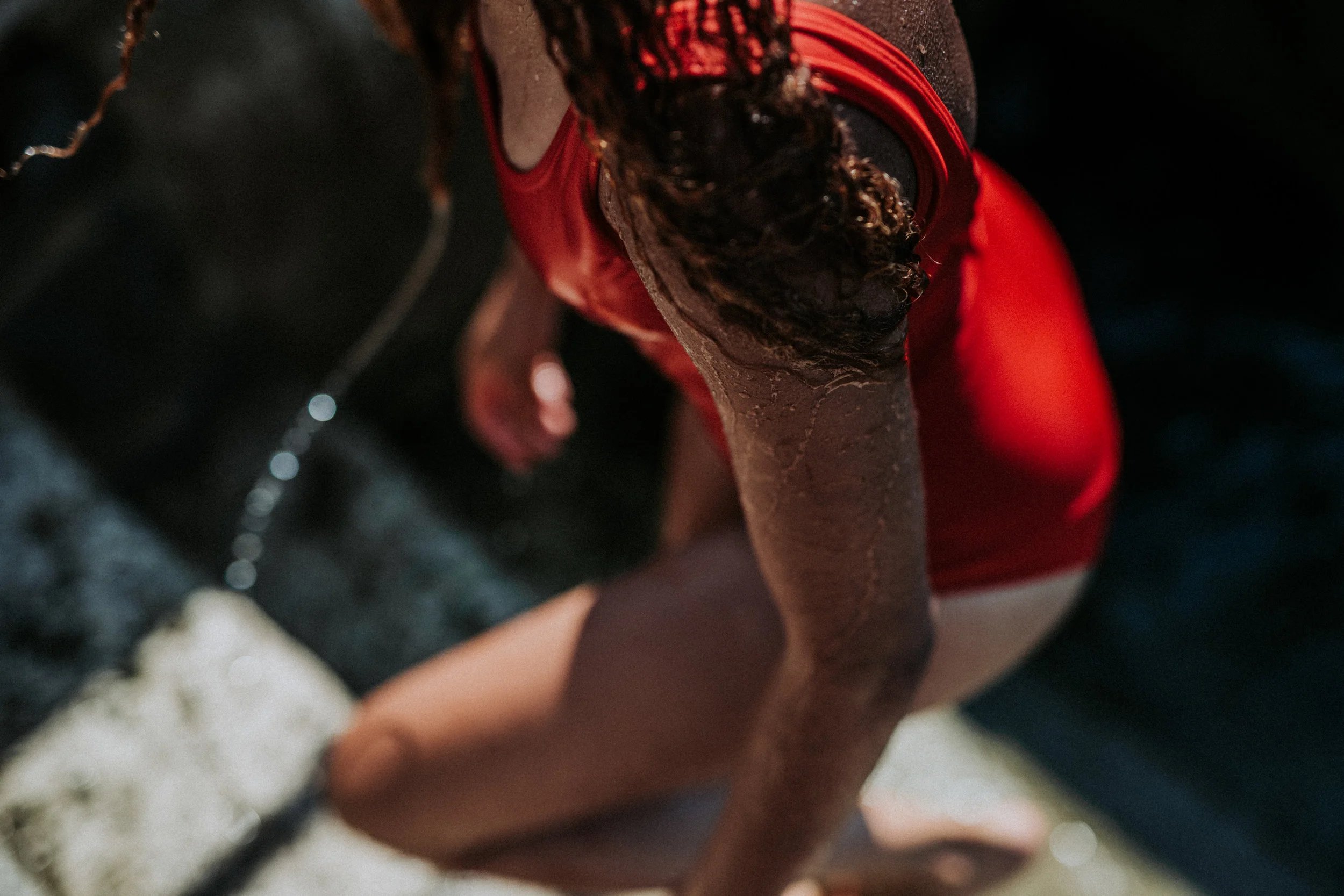Davy J Red Swimsuit