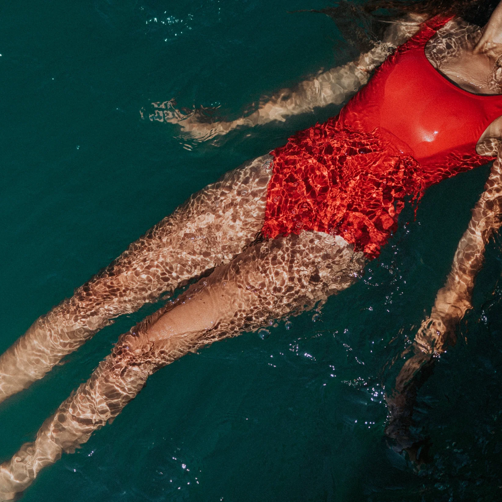 Davy J Red Swimsuit