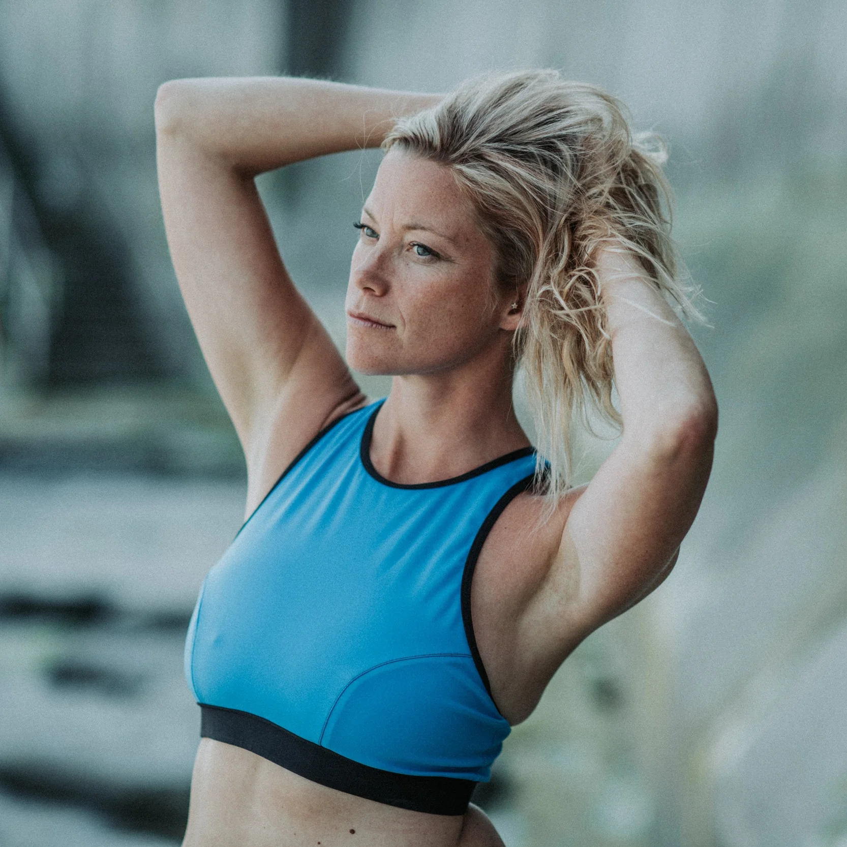 Davy J Blue Crop Top