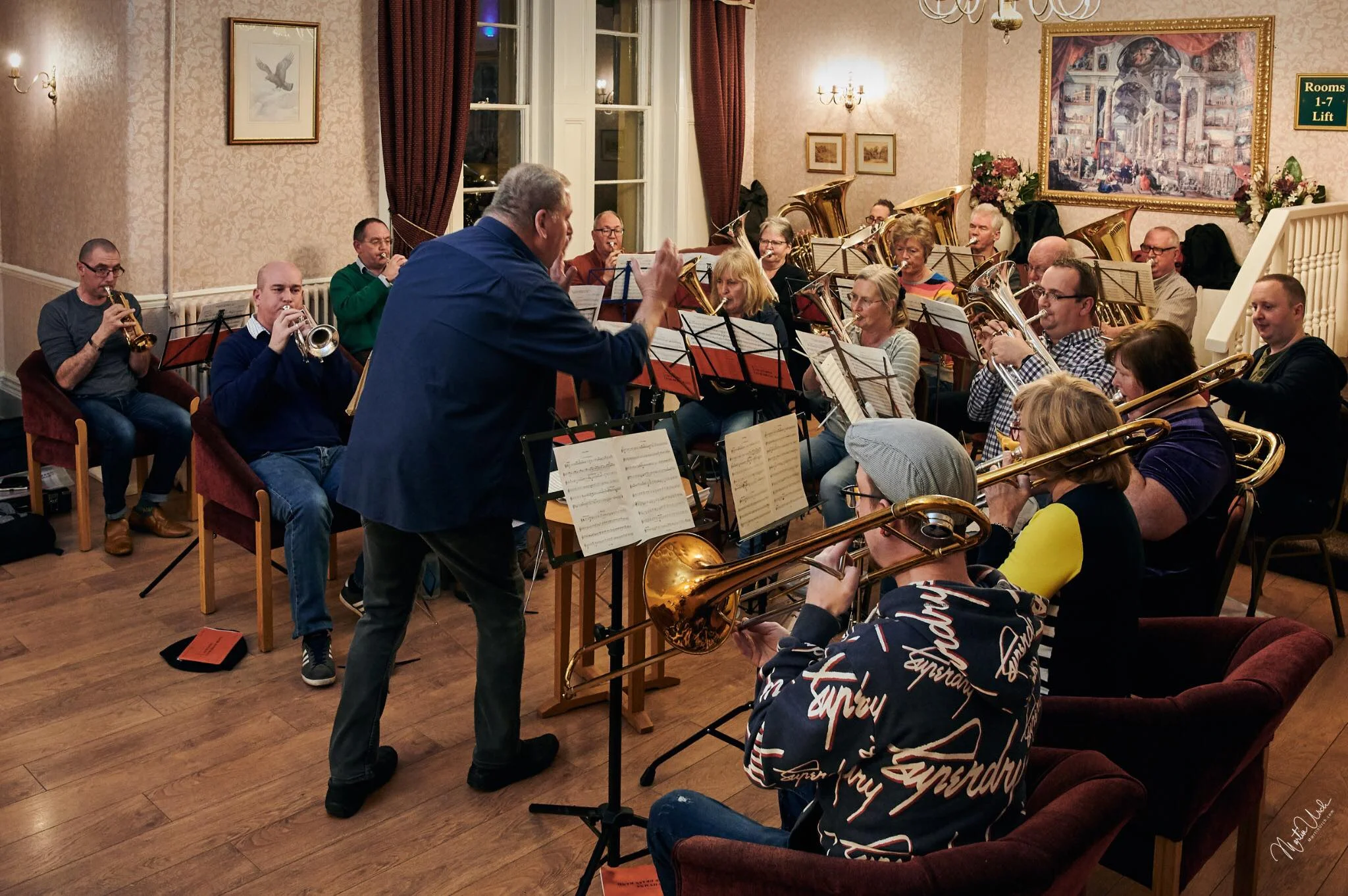 The band rehearsing in Torquay, the evening before the main event. Pictures courtesy of Martin Urch Photography