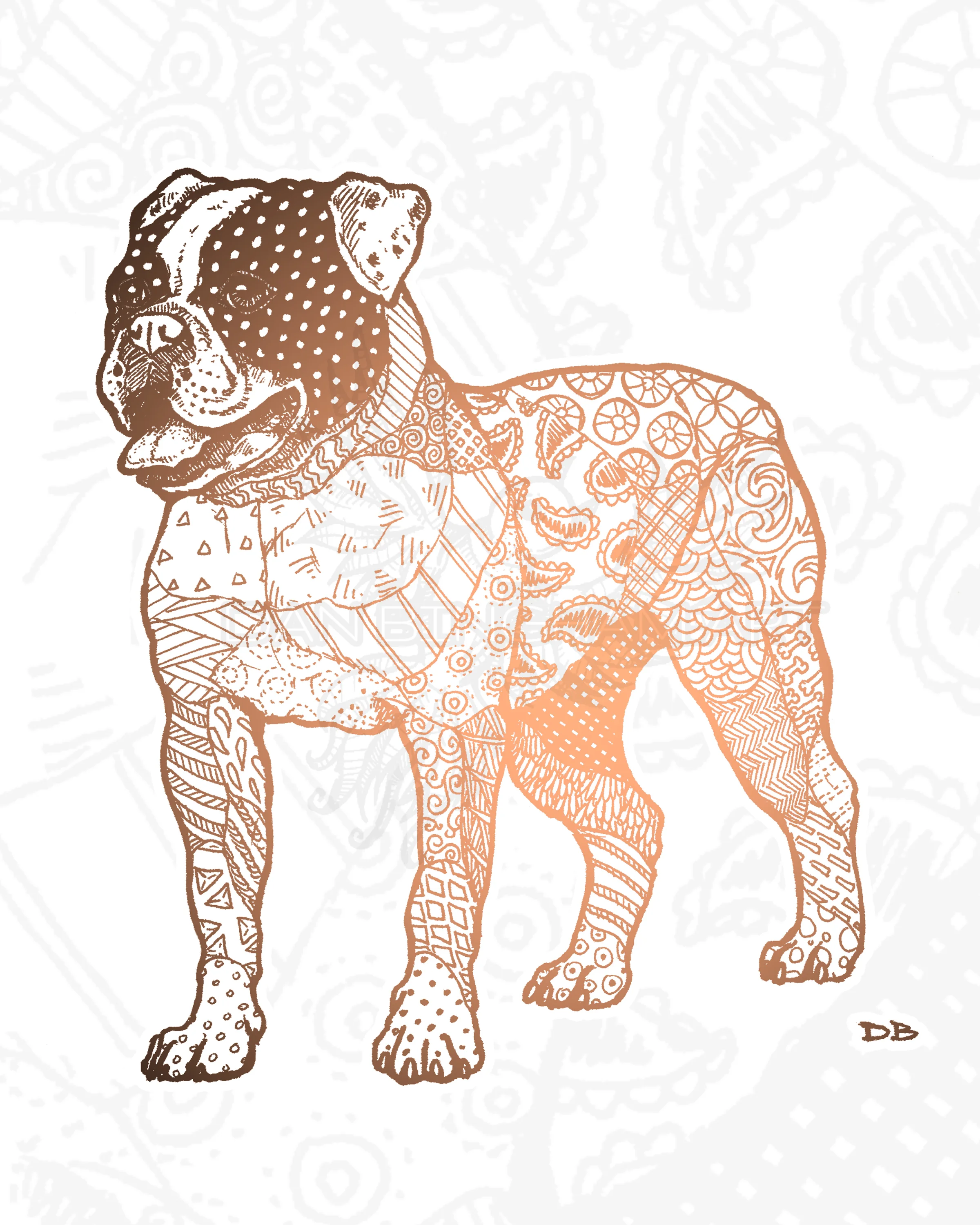 american bulldog art