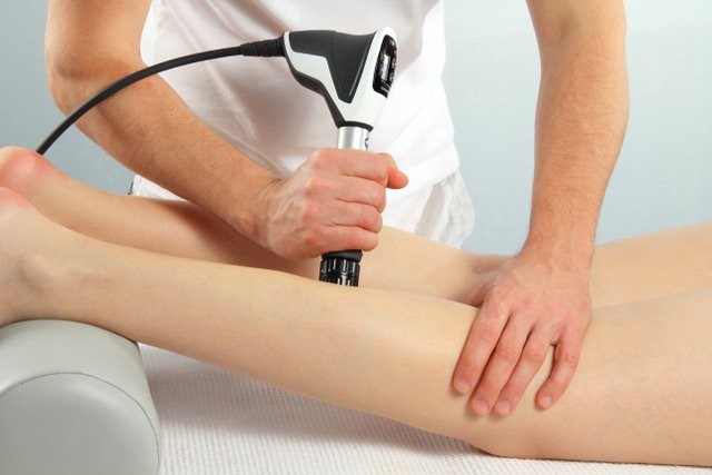 Shockwave Therapy treatment for the calf (medial gastrocnemius)