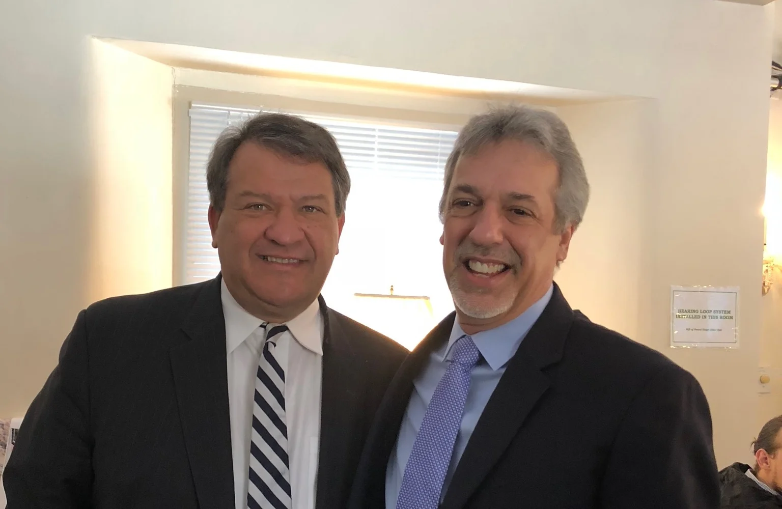 Westchester County Executive George Latimer with Pound Ridge Town Supervisor Kevin Hansan.